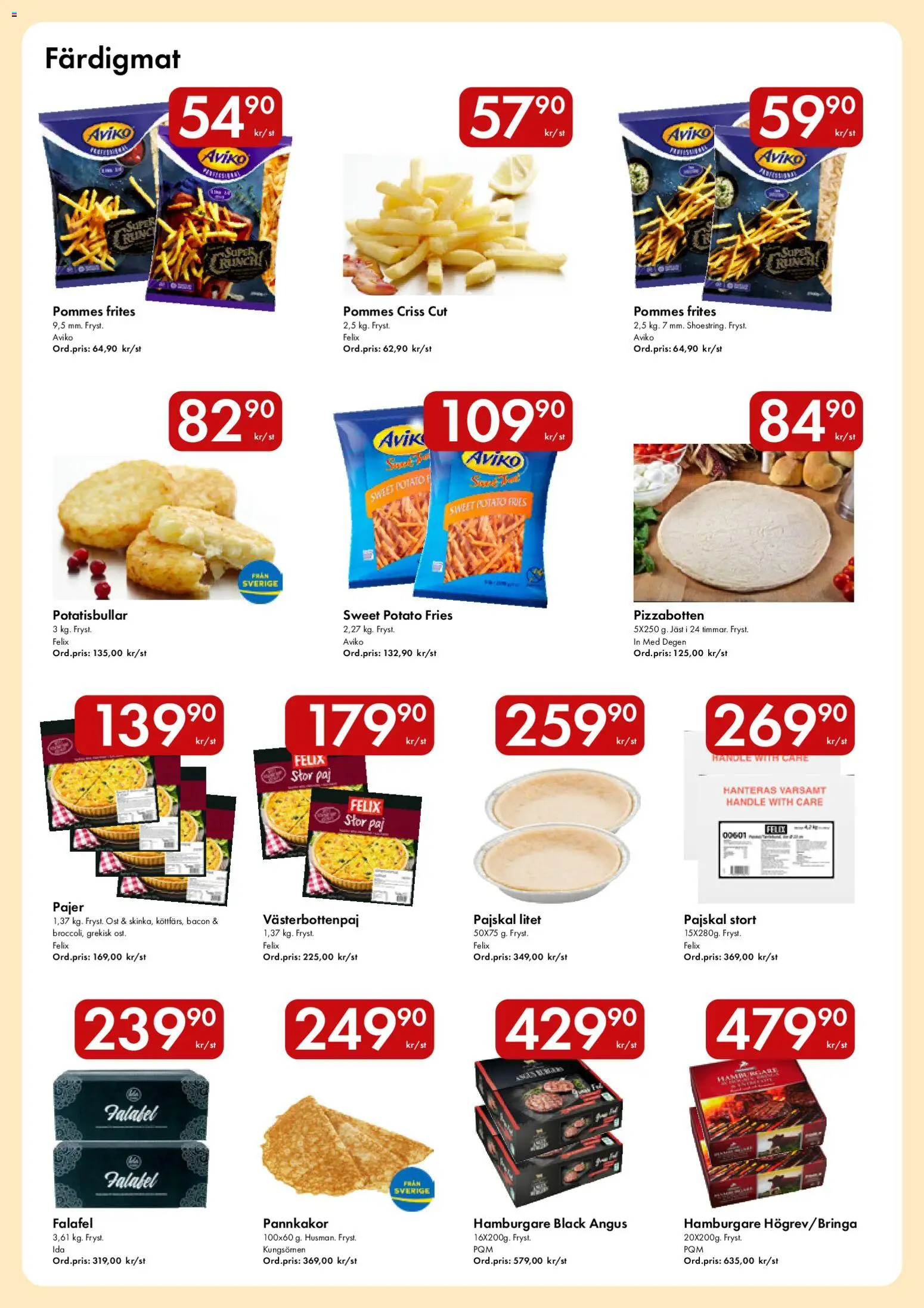 Snabbgross reklamblad aktuell från 18.05.2026 | Sida: 9 | Produkter: Bacon, Ost, Pommes frites, Jäst