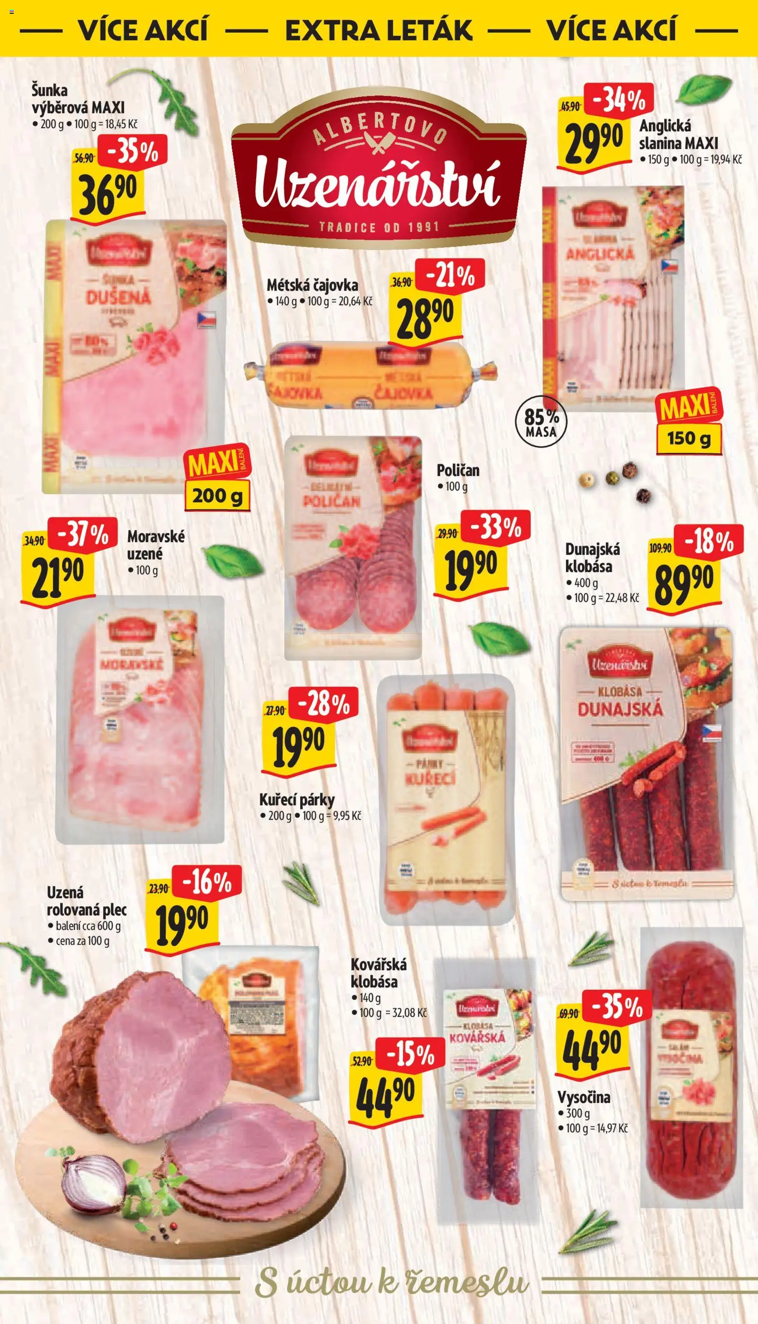 Albert leták - Supermarket od 10.06.2026 | Strana: 41 | Produkty: Šunka, Klobása, Vysočina, Slanina