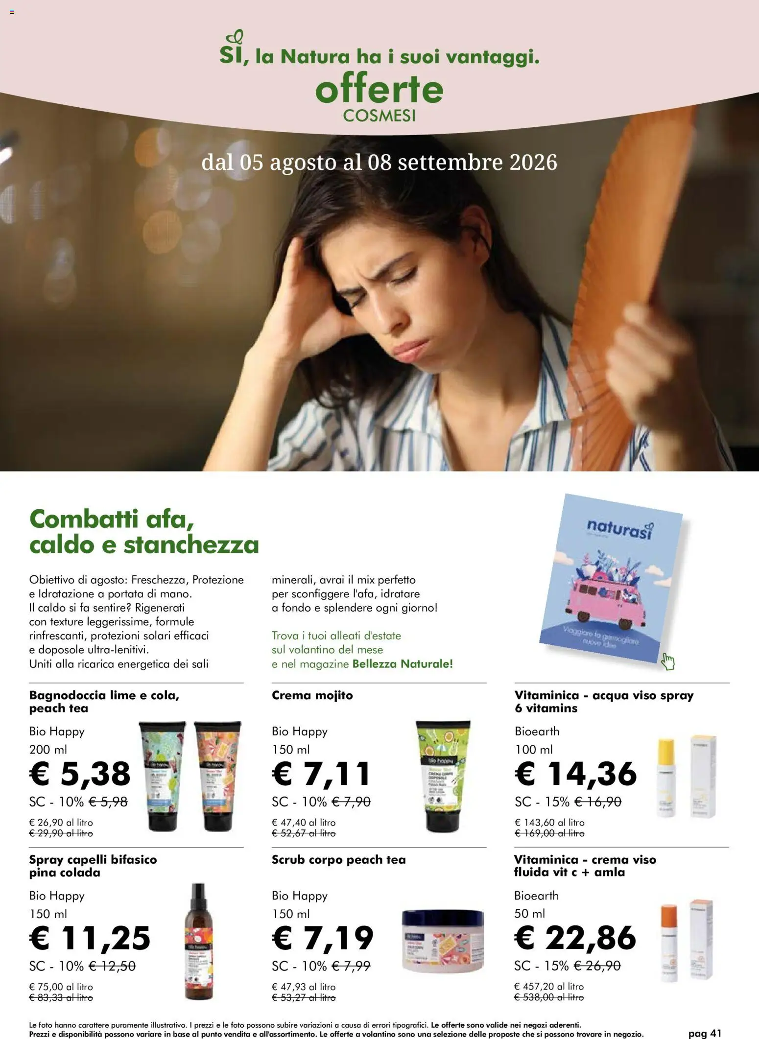 Volantino Natura Sì del 05/08/2026 | Pagina: 41