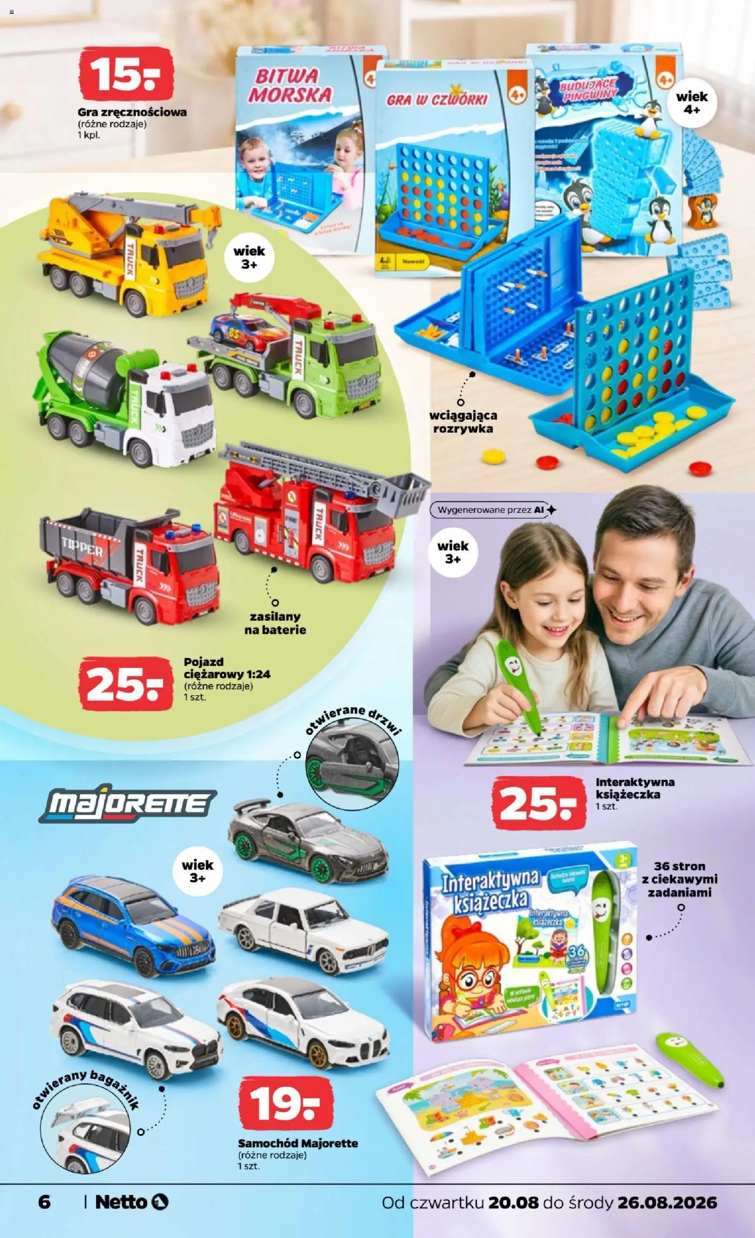 Netto gazetka od czwartku NonFood od 20.08.2026 | Strona: 6 | Produkty: Gra, Baterie, Drzwi