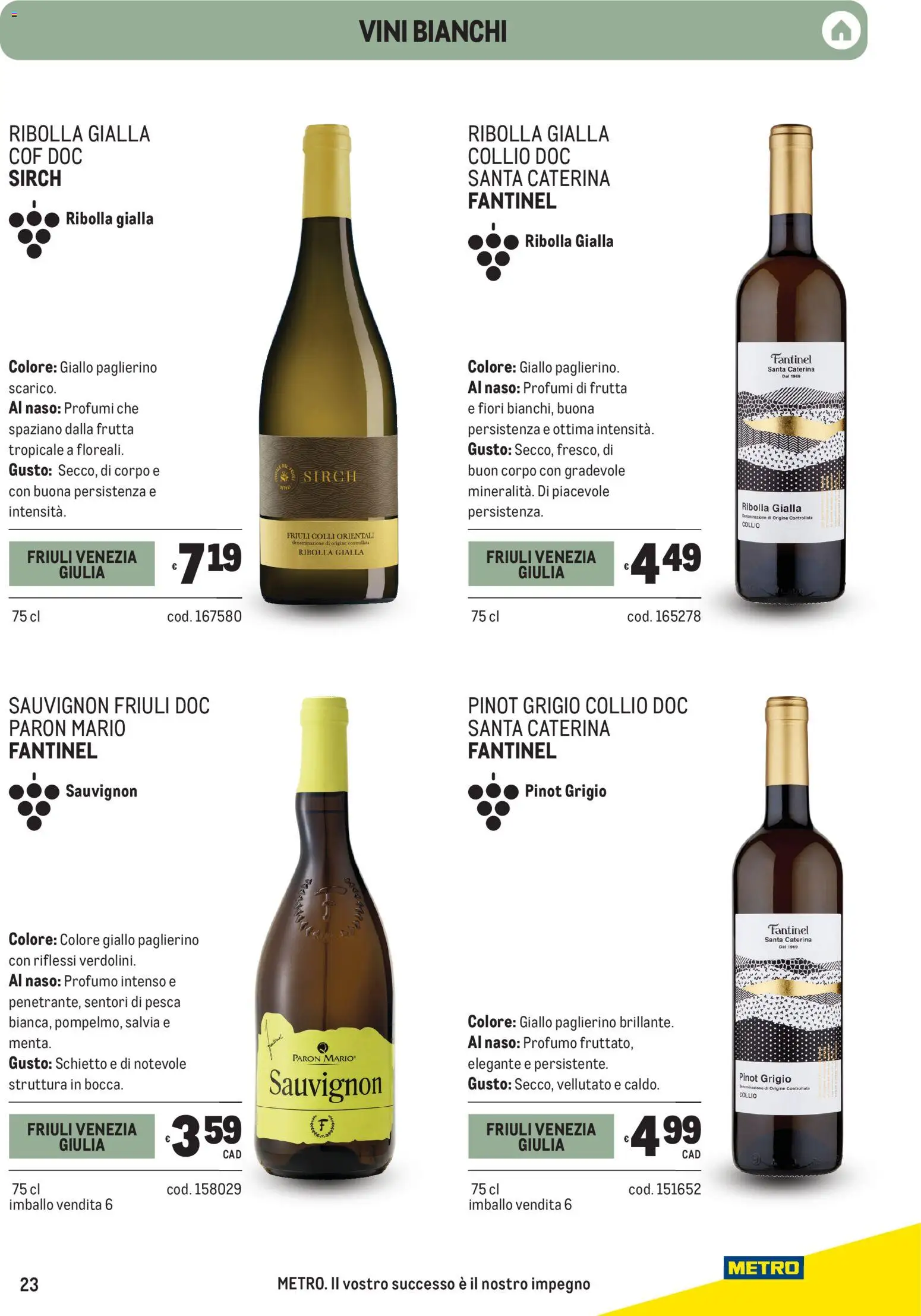 Volantino Metro del 24/09/2026 | Pagina: 23 | Prodotti: Frutta, Fiori, Profumi, Profumo