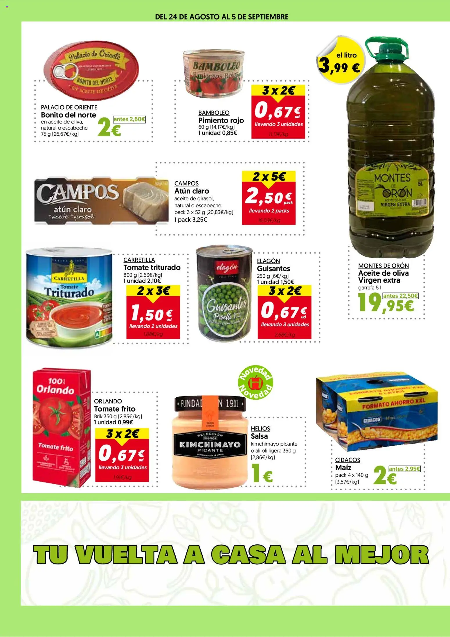 Hiper Usera folleto │ válido desde el 26/08/2026 | Página: 12 | Productos: Maíz, Atún, Aceite, Pimiento