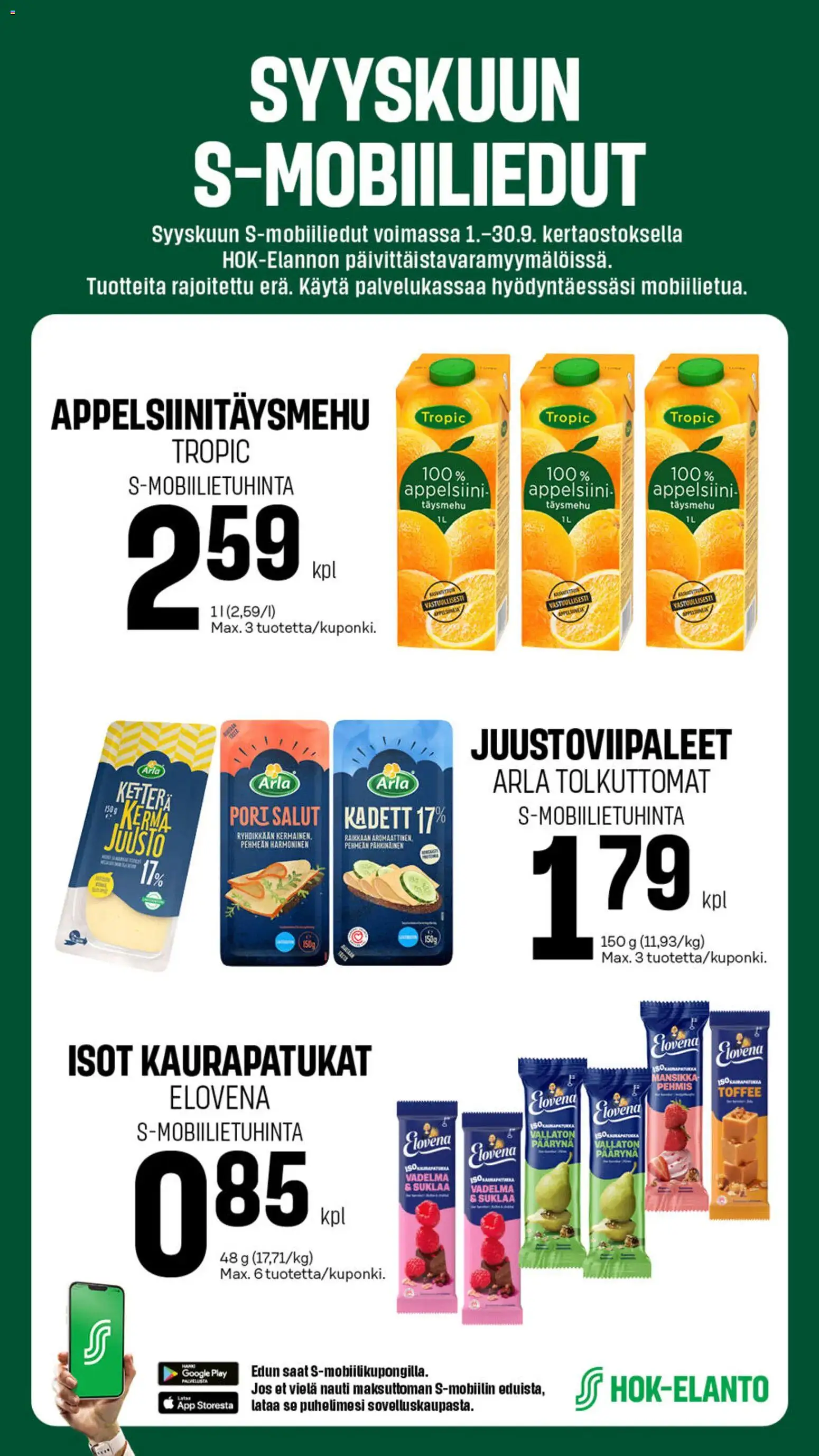 S-market tarjoukset – voimassa 01/09/2026 alkaen | Sivu: 1
