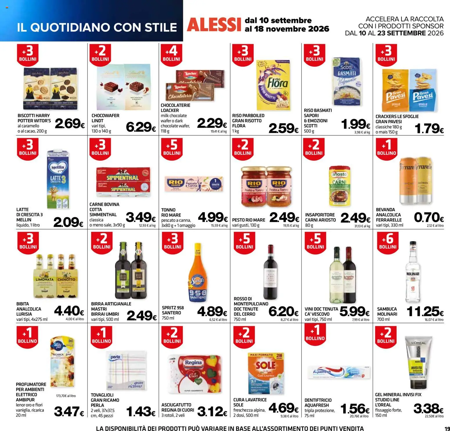Volantino Superconti del 10/09/2026 | Pagina: 19 | Prodotti: Riso, Pesto, Carne, Asciugatutto