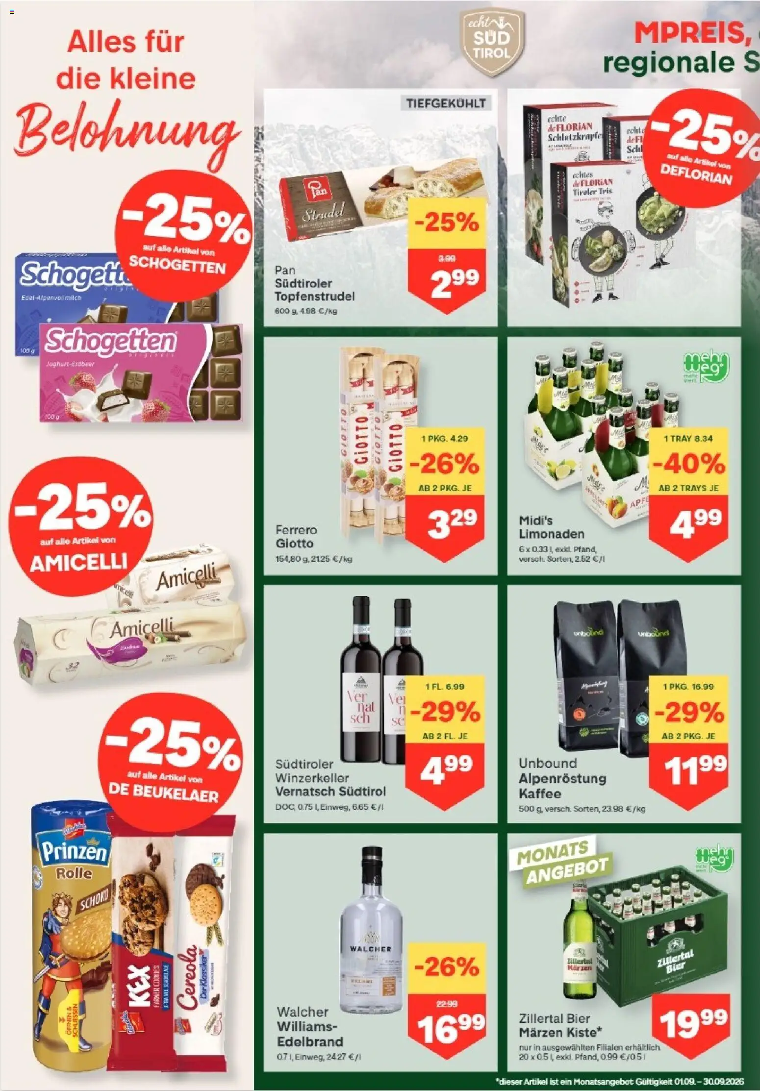 MPREIS Dellach im Drautal gültig ab 03.09.2026 | Seite: 4 | Produkte: Kaffee, Bier