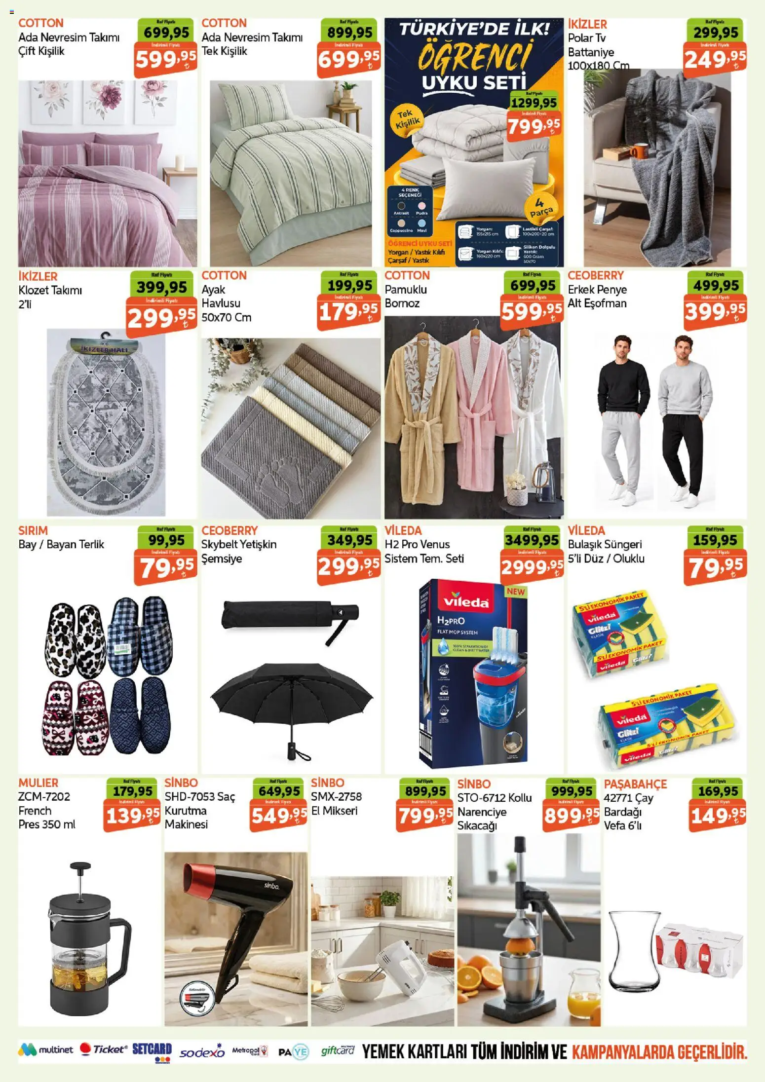 Biçen Market Katalog - 06 Ekim 2026 tarihinden itibaren geçerlidir | Sayfa: 11 | Ürünler: Battaniye, Çarşaf, Yastık kılıfı, Şemsiye