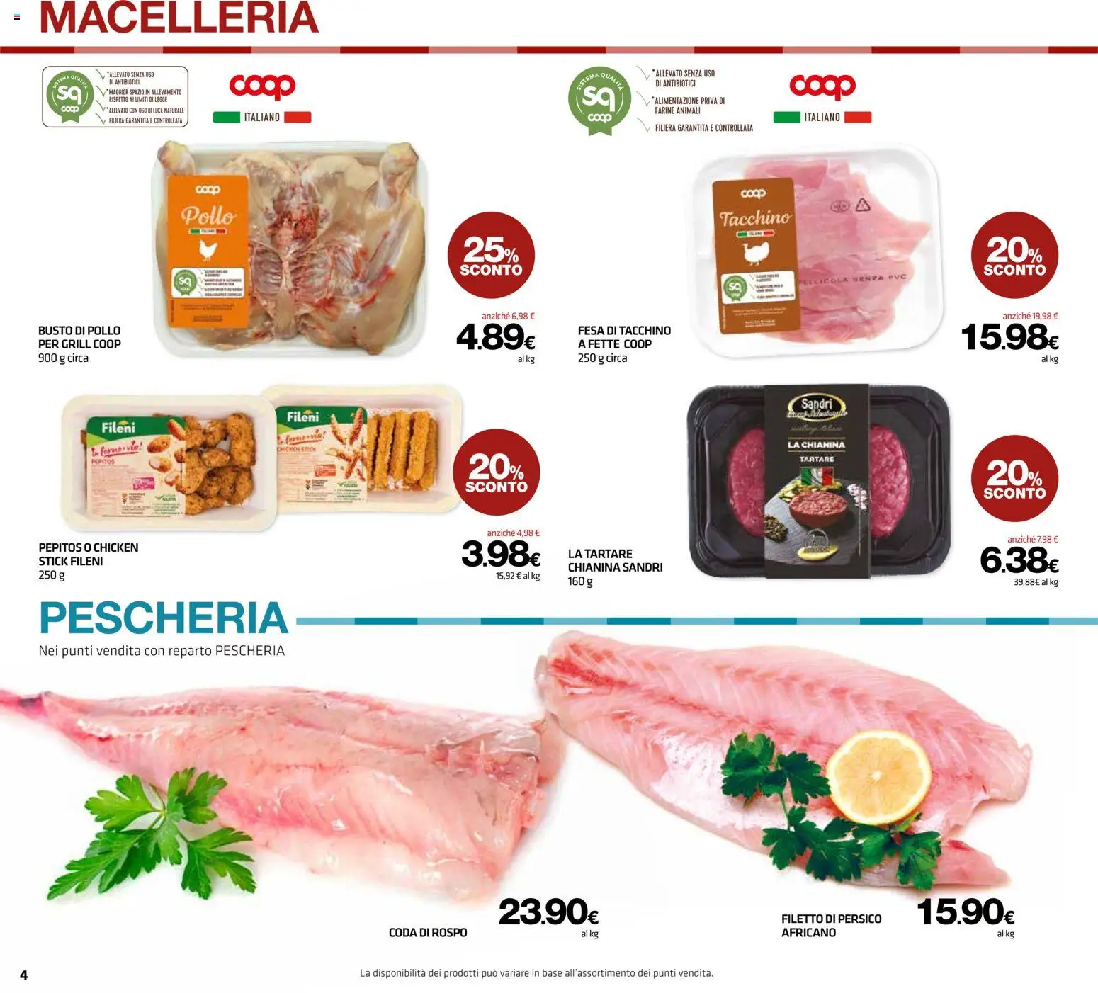 Volantino Superconti del 02/07/2026 | Pagina: 4 | Prodotti: Pollo, Tacchino, Pellicola