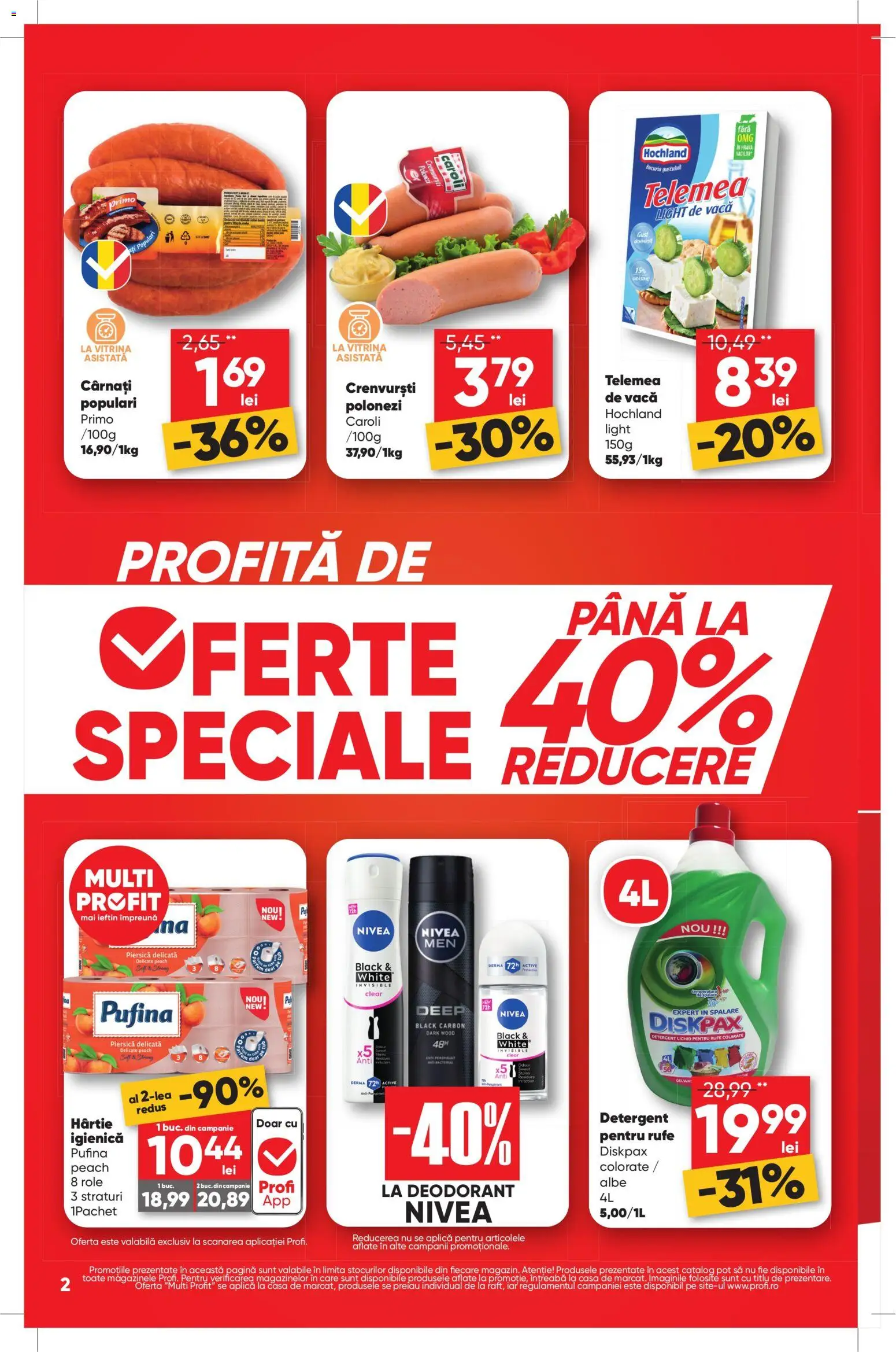 Noul catalog Profi – valabil de la 27.08.2026 | Pagină: 2 | Produse: Piersică, Crenvursti polonezi, Aplică, Clear