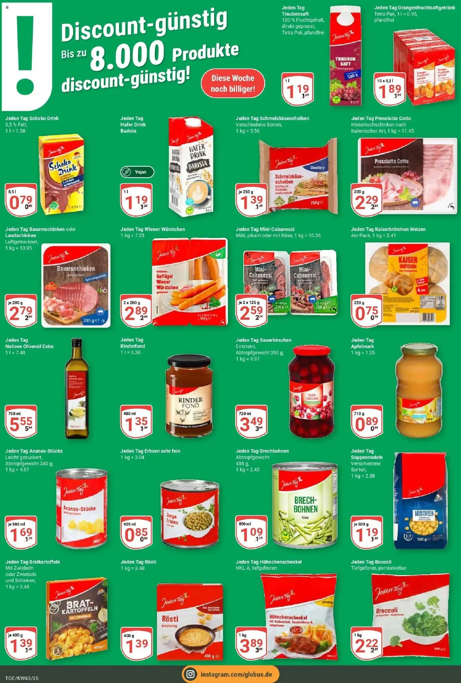 Globus Prospekt Tönisvorst (ab 19.10.2026) » Angebote online | Seite: 13 | Produkte: Olivenol, Kirschen, Kartoffeln, Erbsen