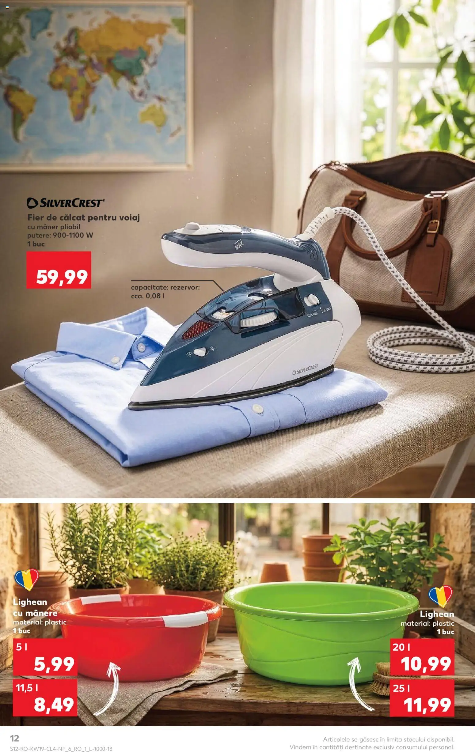 Noul catalog Kaufland – valabil de la 06.05.2026 | Pagină: 12 | Produse: Fier de călcat, Mâner