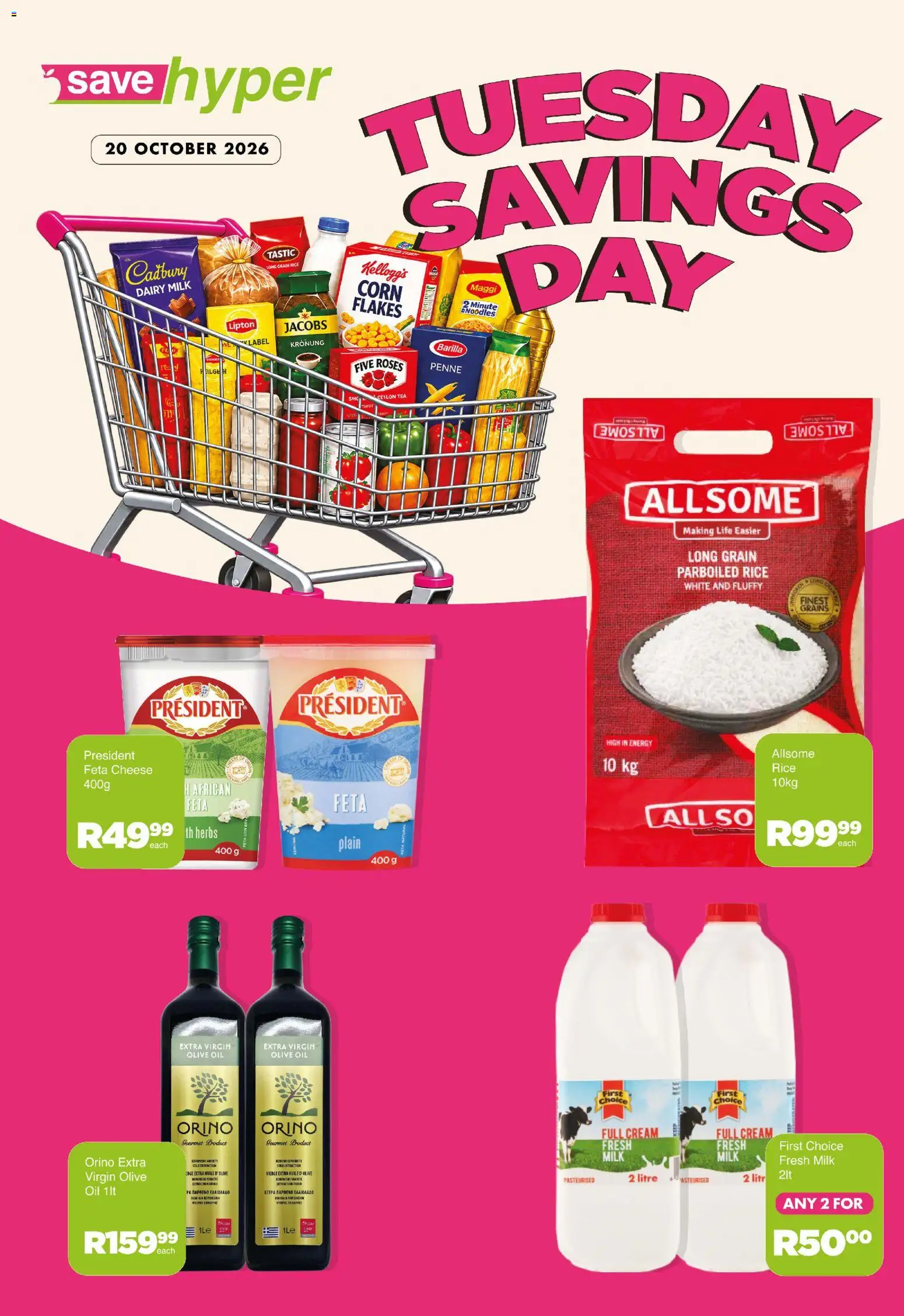 New Save catalogue – valid from 20/10/2026 | Page: 11 | Products: Milk, Cheese, Cream, Extra virgin olive oil