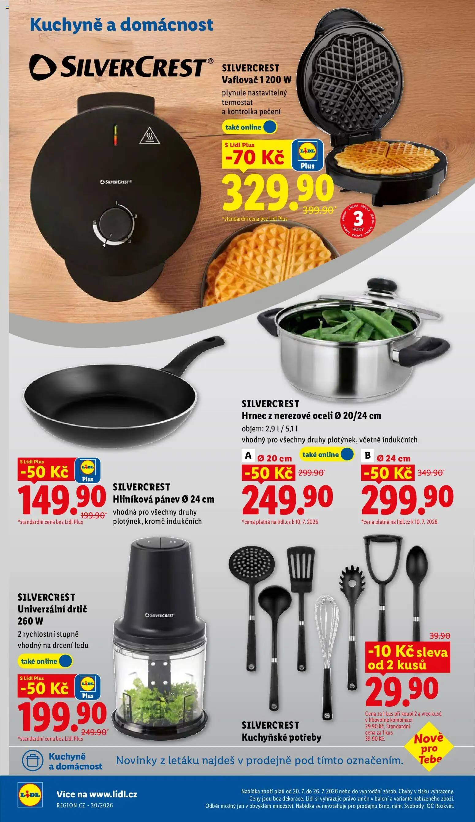 Lidl leták od 20.07.2026 | Strana: 38 | Produkty: Vaflovač, Pánev, Hrnec, Drtič