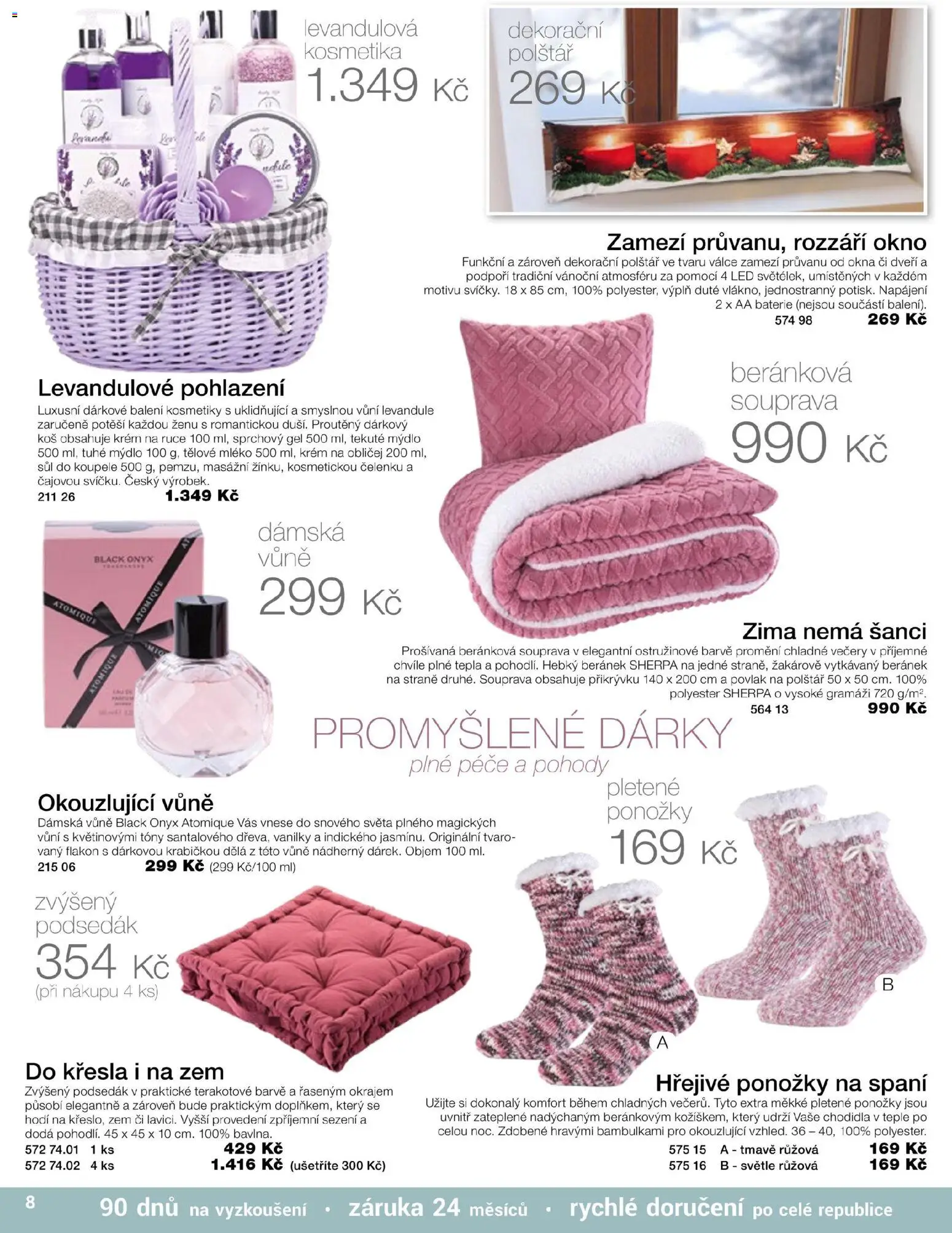 Decodoma katalog Vánoce 2026 od 04.10.2026 | Strana: 9 | Produkty: Tělové mléko, Sprchový gel, Křesla, Baterie