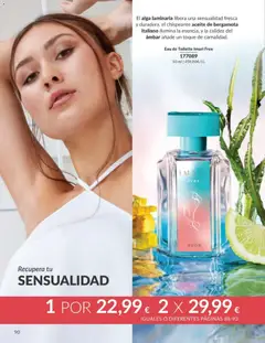 Vista previa Eau de Toilette Imari Free, El alga laminaria libera una sensualidad fresca y duradera, el chispeante aceite de bergamota italiano ilumina la esencia, y la calidez del ámbar añade un toque de carnalidad. válido desde el 01.05.2026 | Página: 90 | Productos: Perfume, Eau de toilette, Aceite