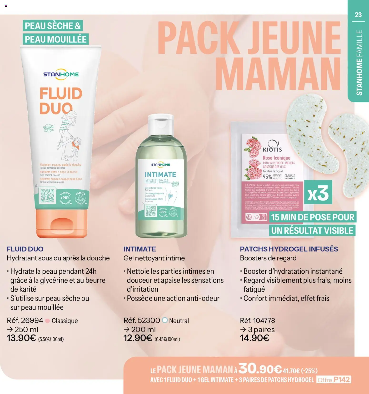 {H1} | Page: 23 | Produits: Ingrédients, Gel nettoyant, Douche, Beurre