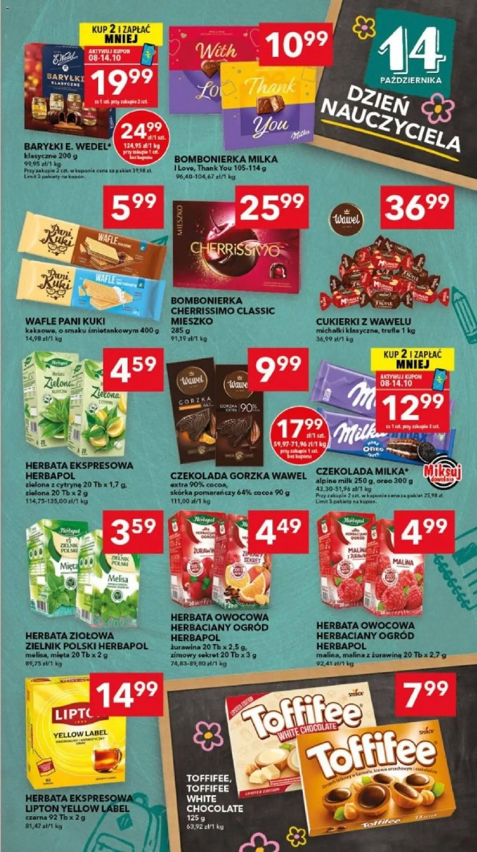 Lewiatan gazetka - Bydgoszcz od 08.10.2026 | Strona: 5 | Produkty: Wafle, Milka, Żurawina, Czekolada