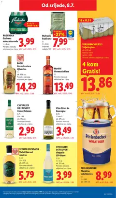 RADENSKA Gazirana mineralna voda, Gazirana mineralna voda - Pregled kataloga iz trgovine Lidl, vrijedi od 06.07.2026 | Stranica: 61