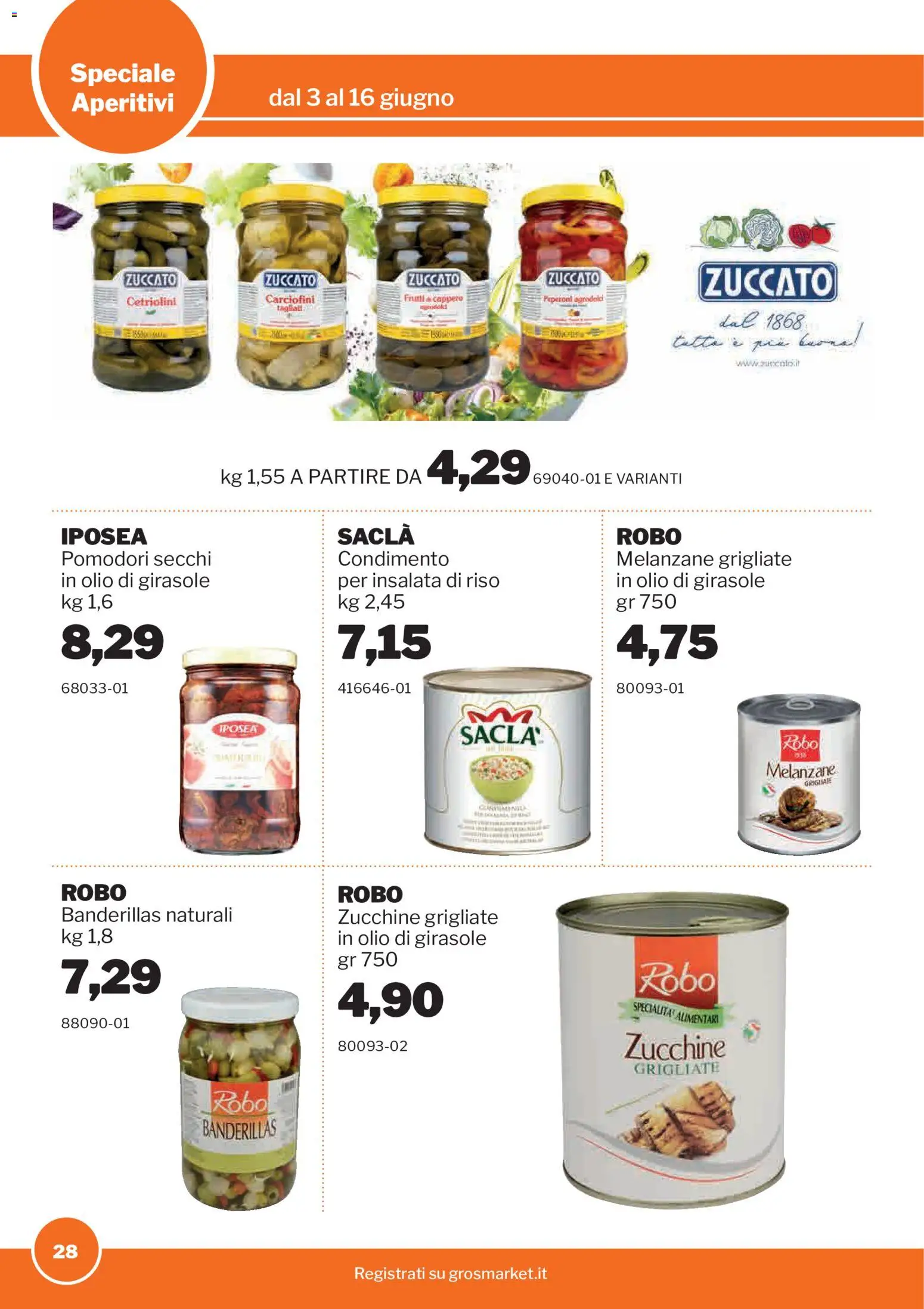 Volantino Sogegross del 03.06.2026 | Pagina: 28 | Prodotti: Riso, Insalata, Olio, Olio di girasole