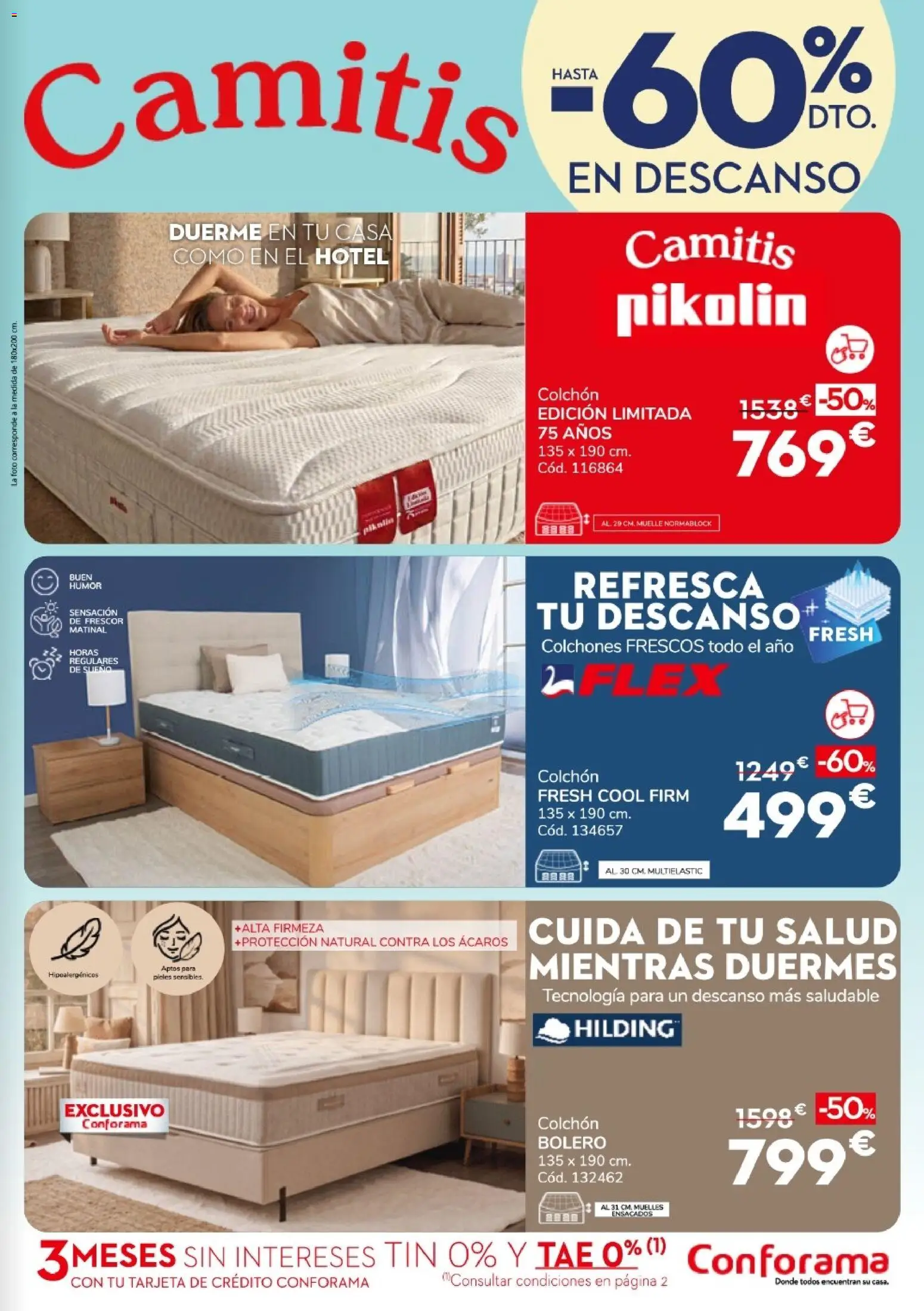 Conforama Super Quincena │ válido desde el 13/08/2026 | Página: 9 | Productos: Colchon
