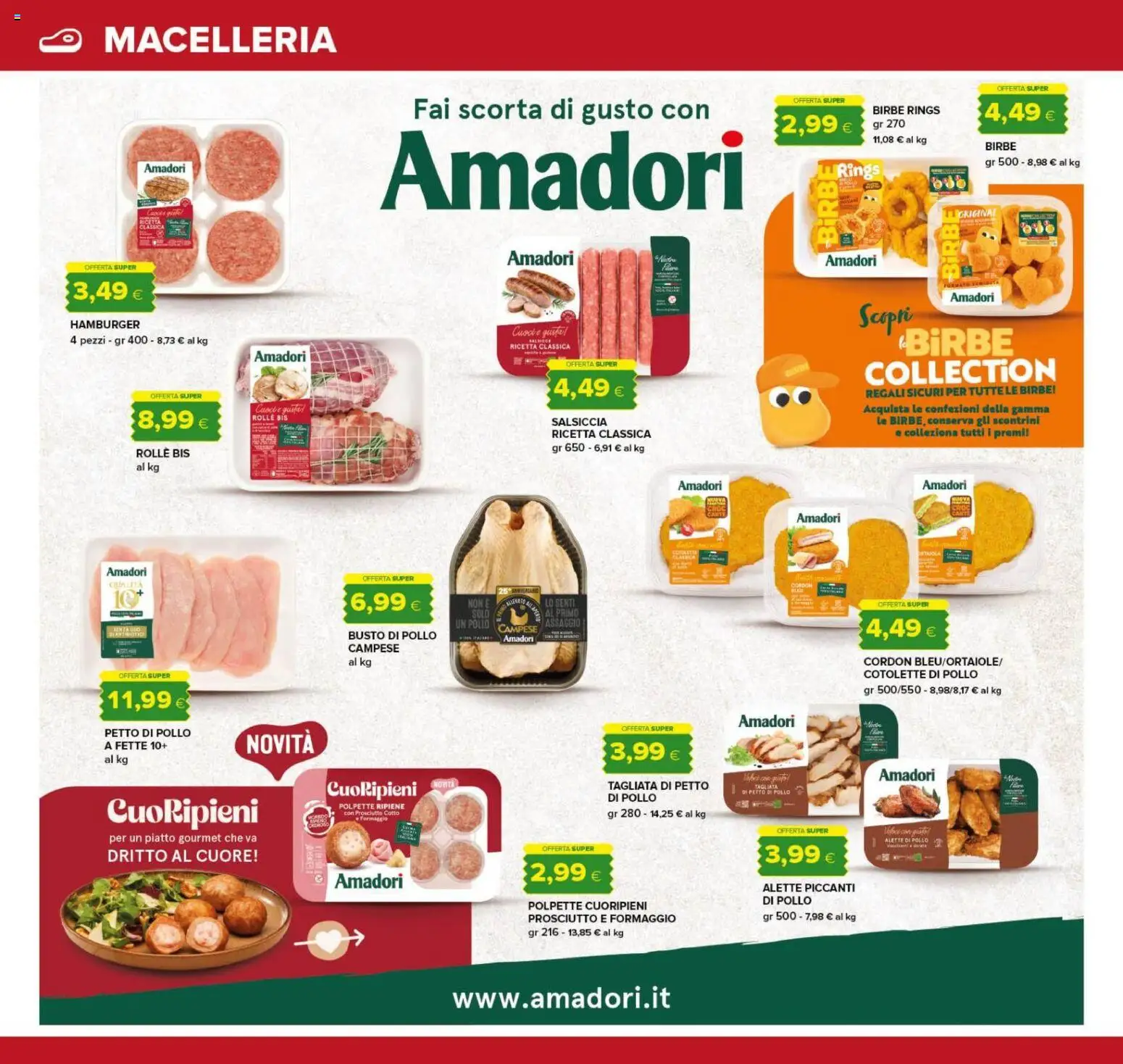 Volantino Tigre del 22/10/2026 | Pagina: 6 | Prodotti: Salsiccia, Piatto, Cotolette di pollo, Hamburger