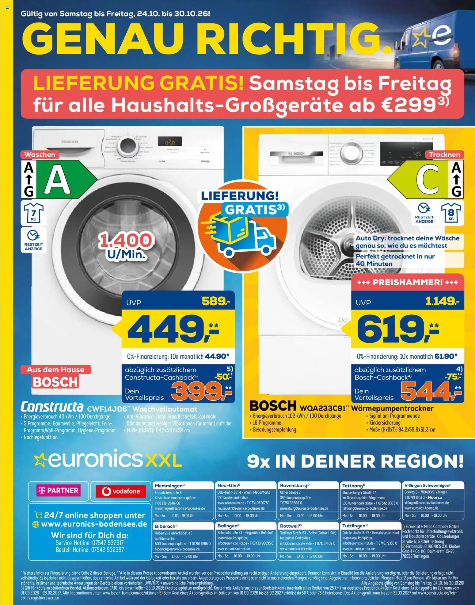Euronics Prospekt – gültig ab 24.10.2026 | Seite: 12 | Produkte: Bosch, Uhr