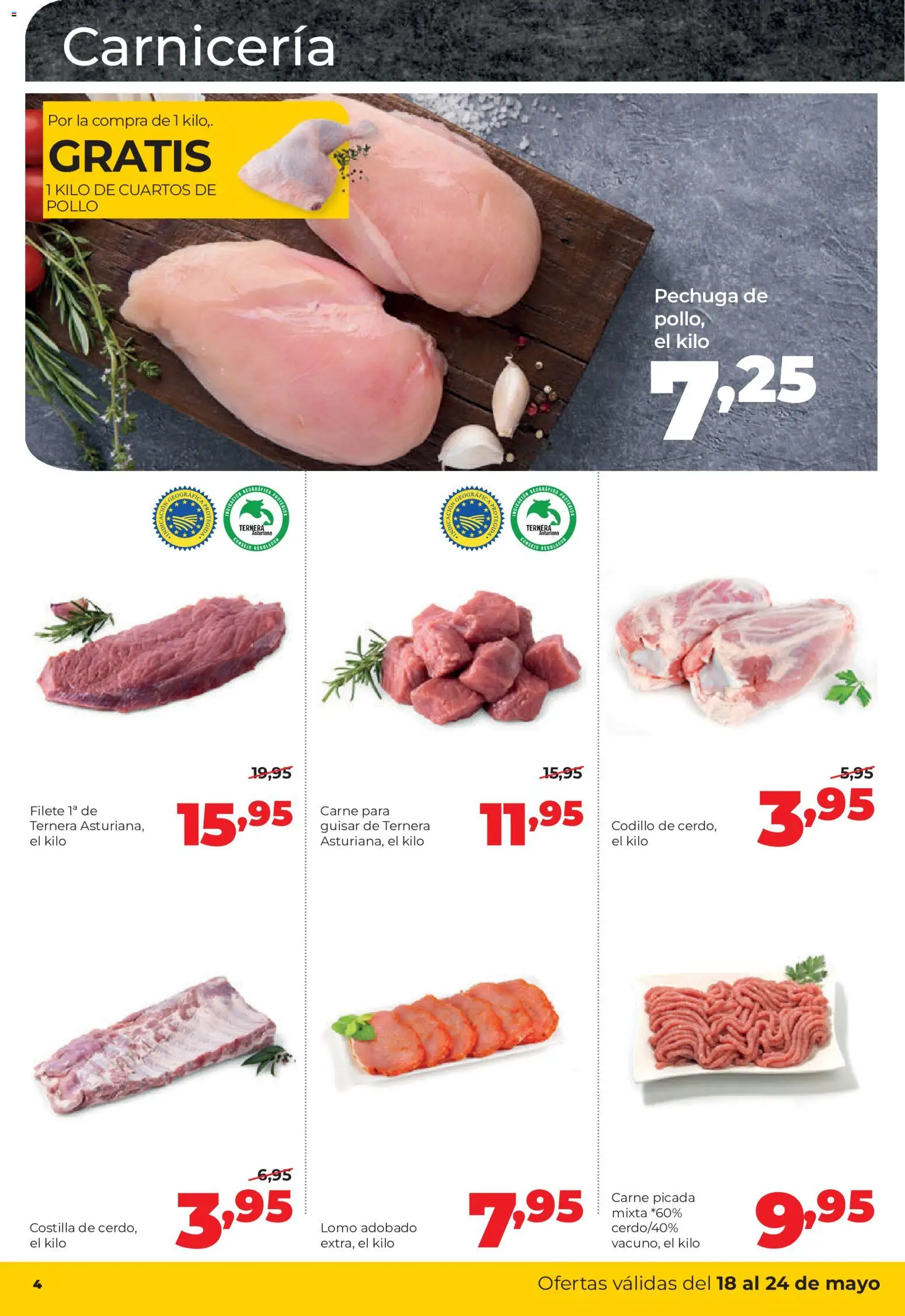 Alimerka folleto Asturias │ válido desde el 18.05.2026 | Página: 4 | Productos: Filete