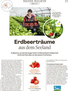 «Aus der Region»-Sélection Erdbeeren Mara des Bois, Schale à 250 g ab 10.06.2026 gültig | Seite: 33