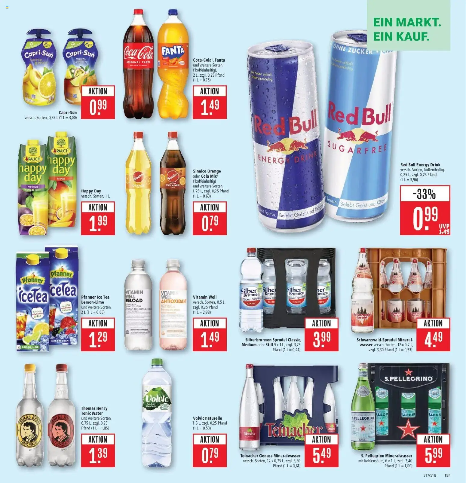Marktkauf Prospekt Heidenheim (ab 12.10.2026) » Angebote online | Seite: 23 | Produkte: Sinalco, Red bull, Energy, Volvic