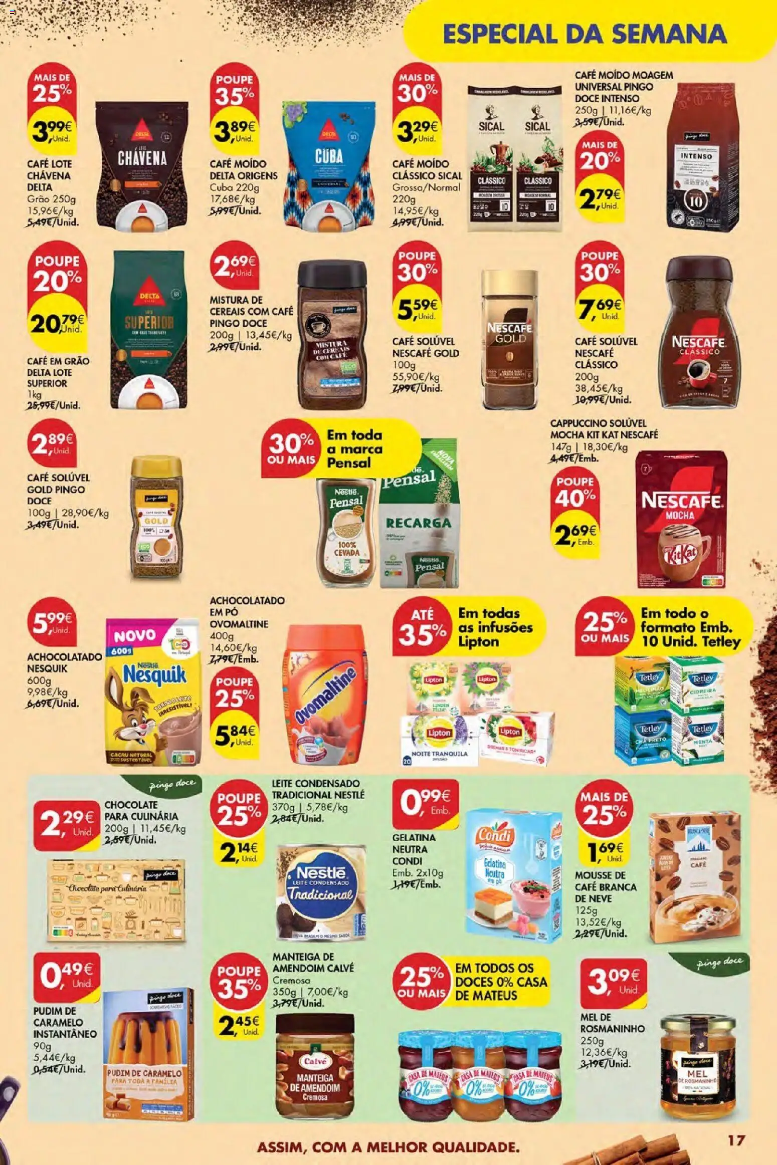 Pingo Doce Poupe Esta Semana Açores │ válido de 16.04.2026 | Página: 17 | Produtos: Pó, Leite, Nestlé, Cereais