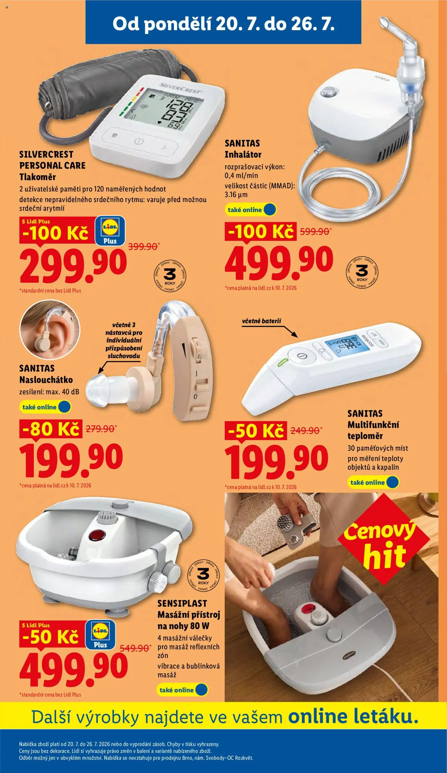 Lidl leták od 20.07.2026 | Strana: 41 | Produkty: Inhalátor, Masážní přístroj, Tlakoměr, Teploměr
