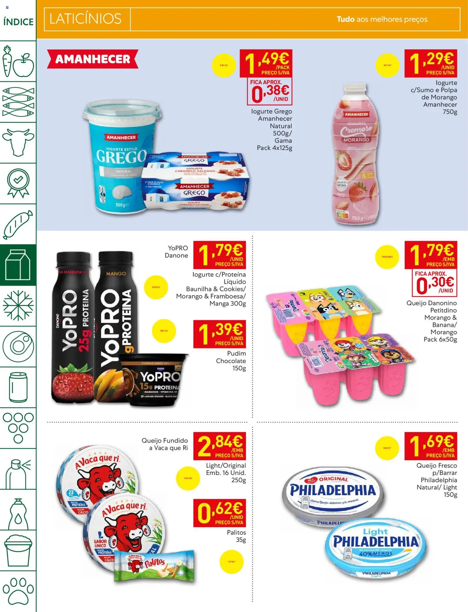 Recheio Folheto Madeira │ válido de 19.05.2026 | Página: 16 | Produtos: Queijo, Iogurte, Chocolate, Vitamina d