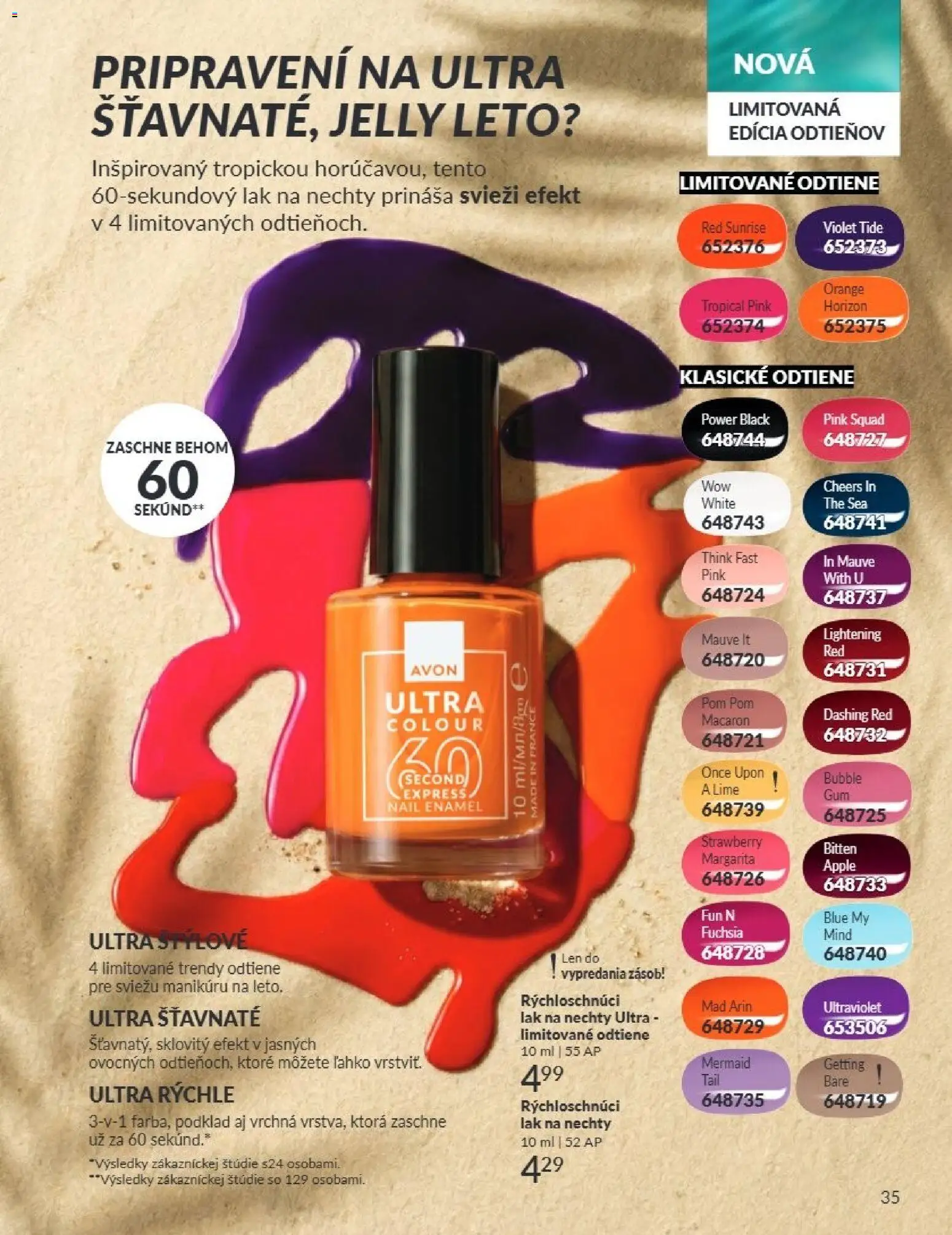 Nové Avon akcie – leták je platný od 01.07.2026 | Strana: 35 | Produkty: Apple, Lak na nechty