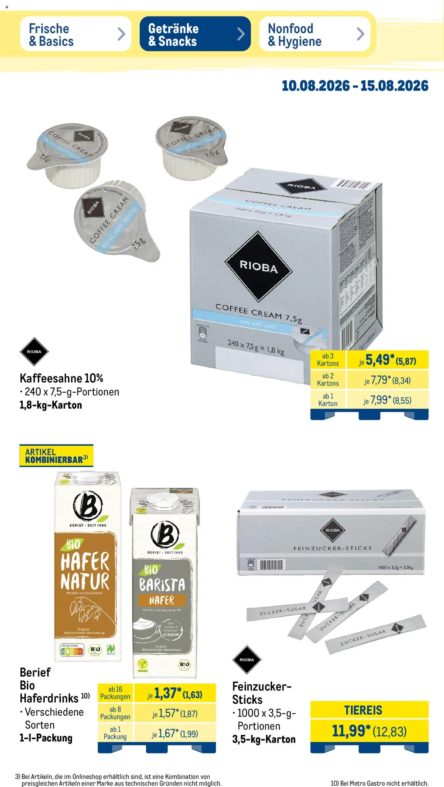 Metro Prospekt – gültig ab 10.08.2026 | Seite: 34 | Produkte: Zucker