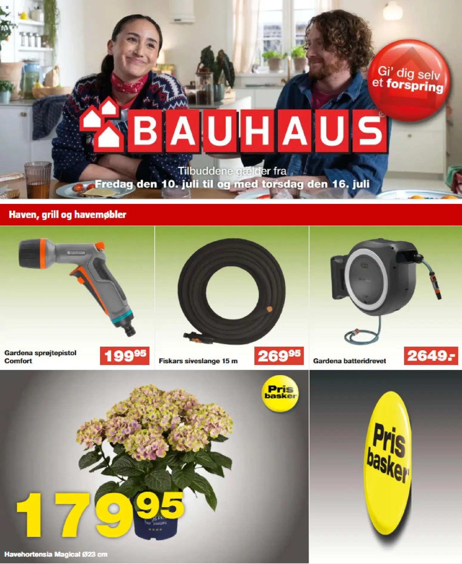 Bauhaus tilbudsavis – gyldig fra 10/07/2026 | Side: 1 | Produkter: Havemøbler, Grill
