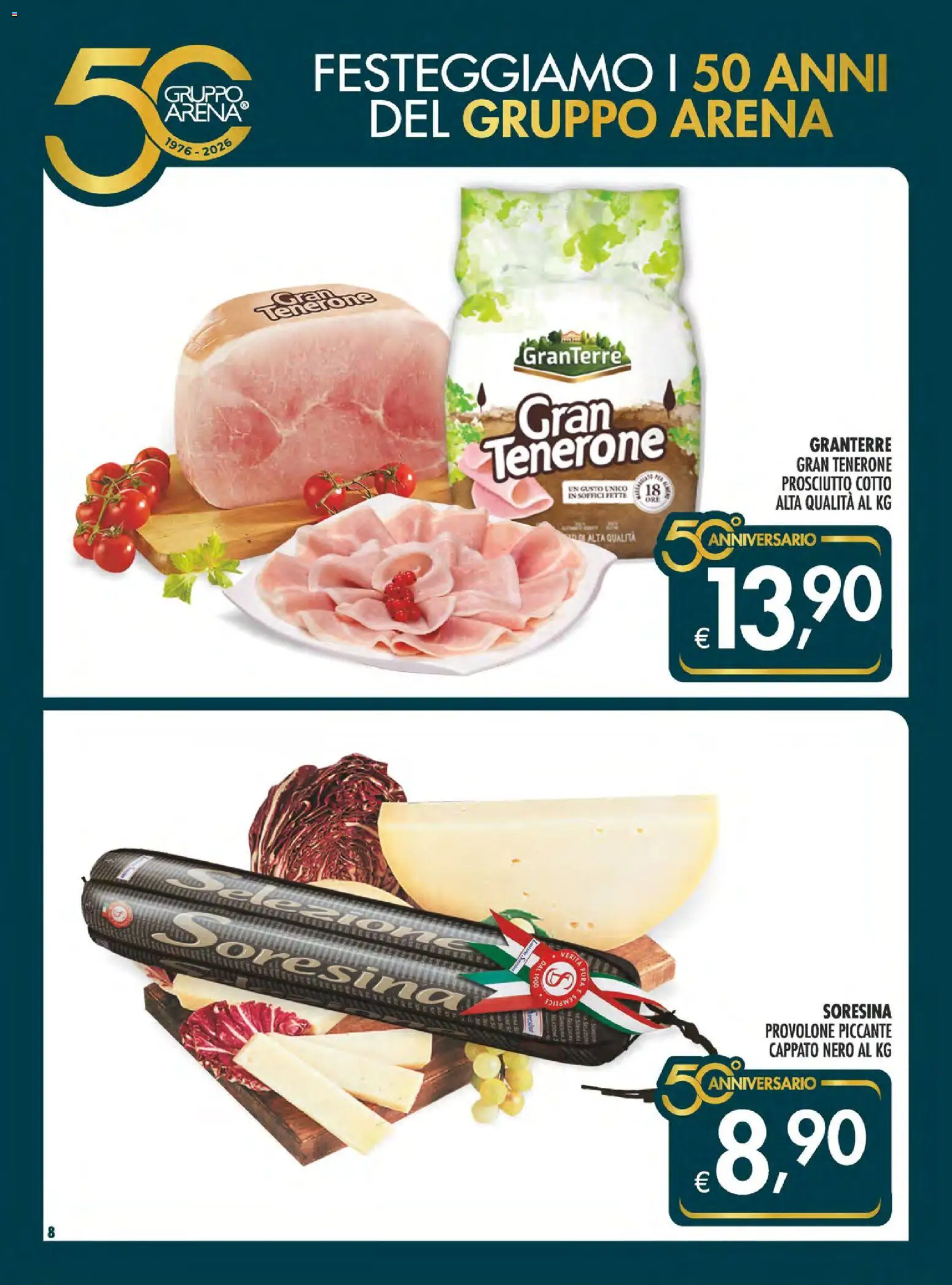 Volantino SuperConveniente del 04.06.2026 | Pagina: 8 | Prodotti: Provolone, Prosciutto Cotto, Prosciutto