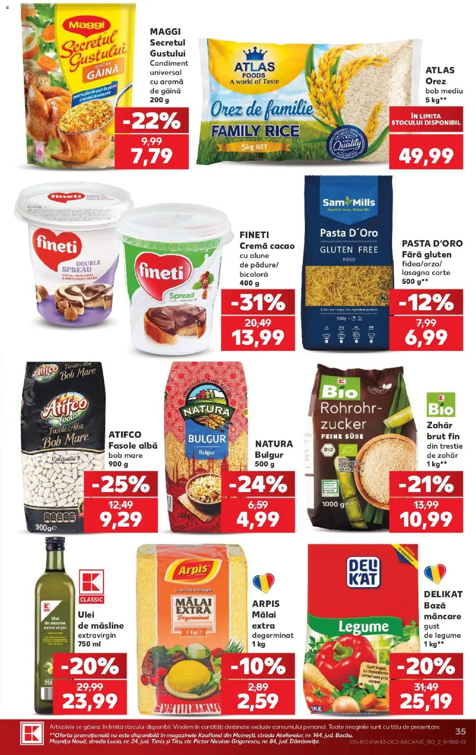 Noul catalog Kaufland – valabil de la 21.10.2026 | Pagină: 35 | Produse: Premium, Alune, Cacao, Fasole albă