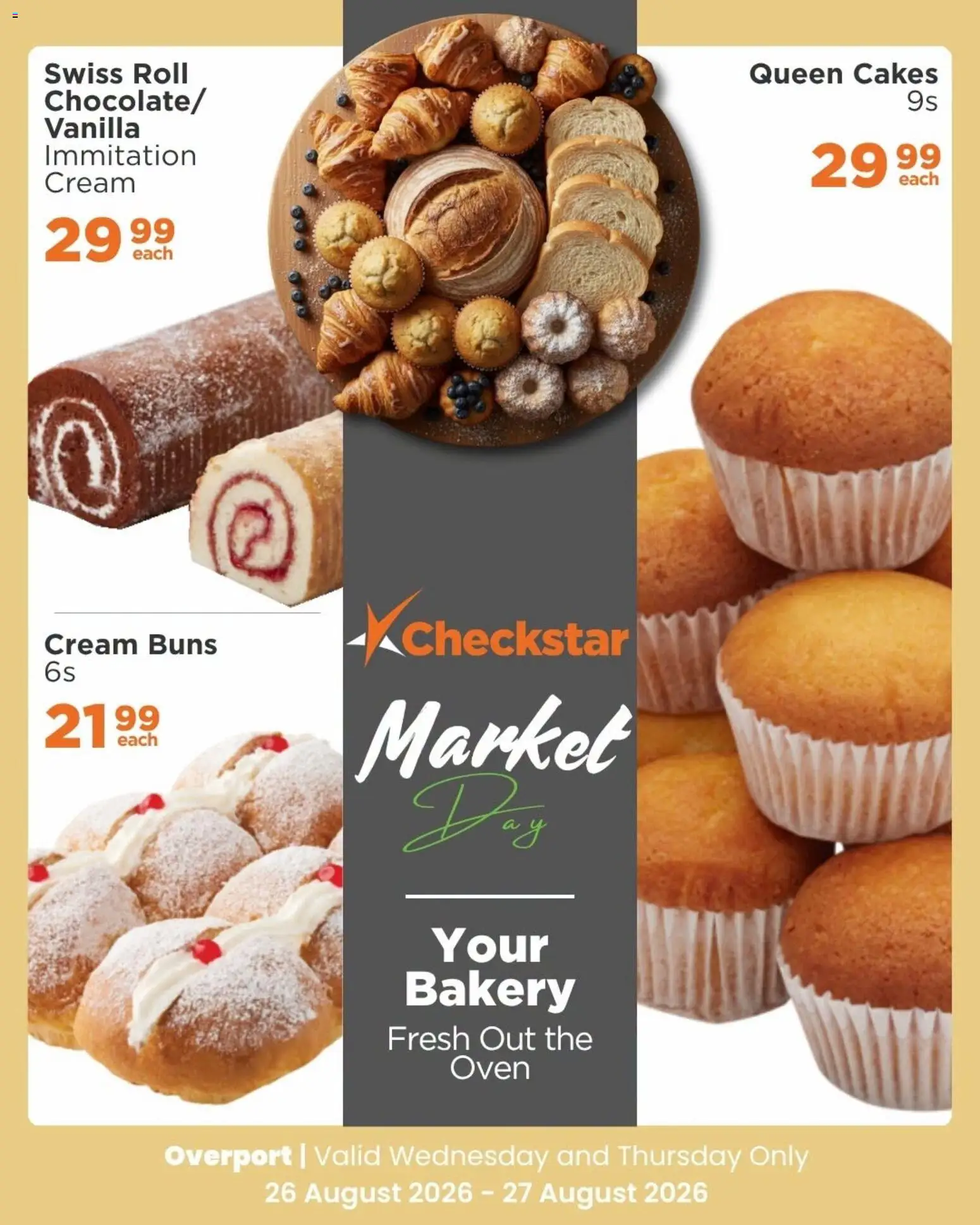 New Check Star catalogue – valid from 26/08/2026 | Page: 4 | Products: Vanilla, Oven, Buns, Cream