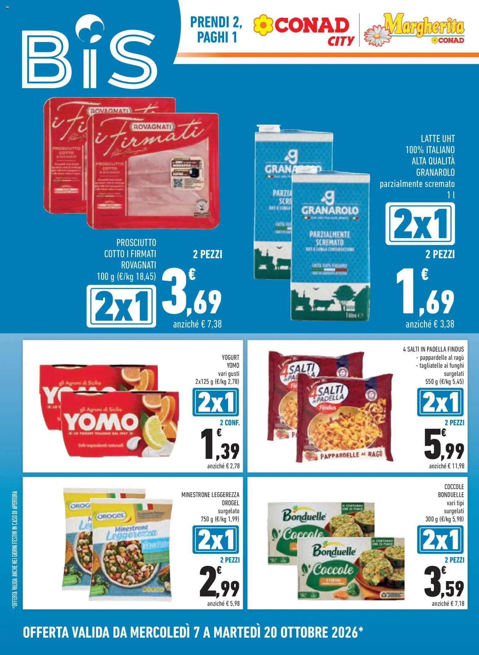 Volantino Conad del 07/10/2026 | Pagina: 12 | Prodotti: Yogurt, Tagliatelle, Pasta, Padella