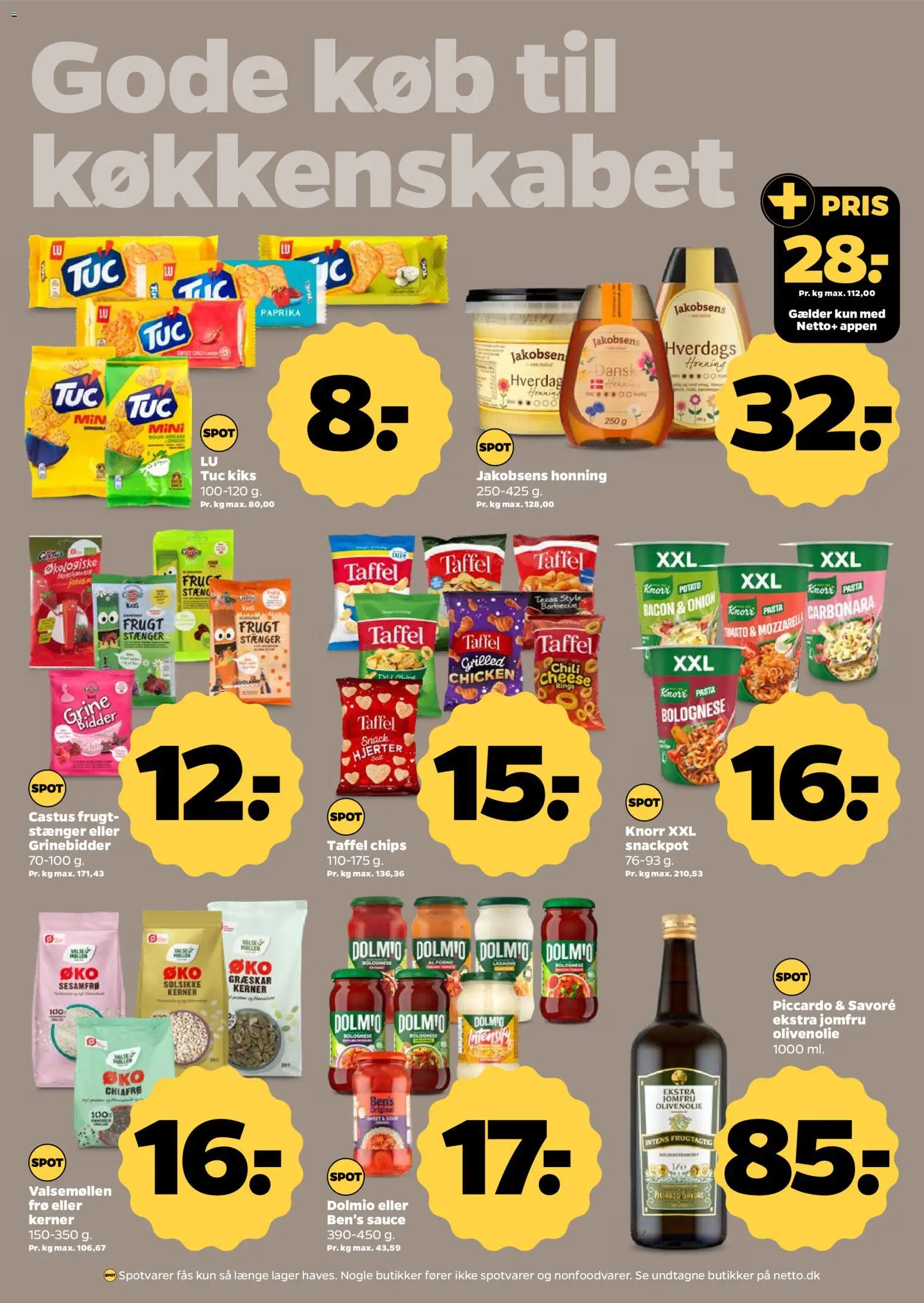 Netto tilbudsavis – gyldig fra 15/08/2026 | Side: 15 | Produkter: Kiks, Græskar, Pasta, Paprika
