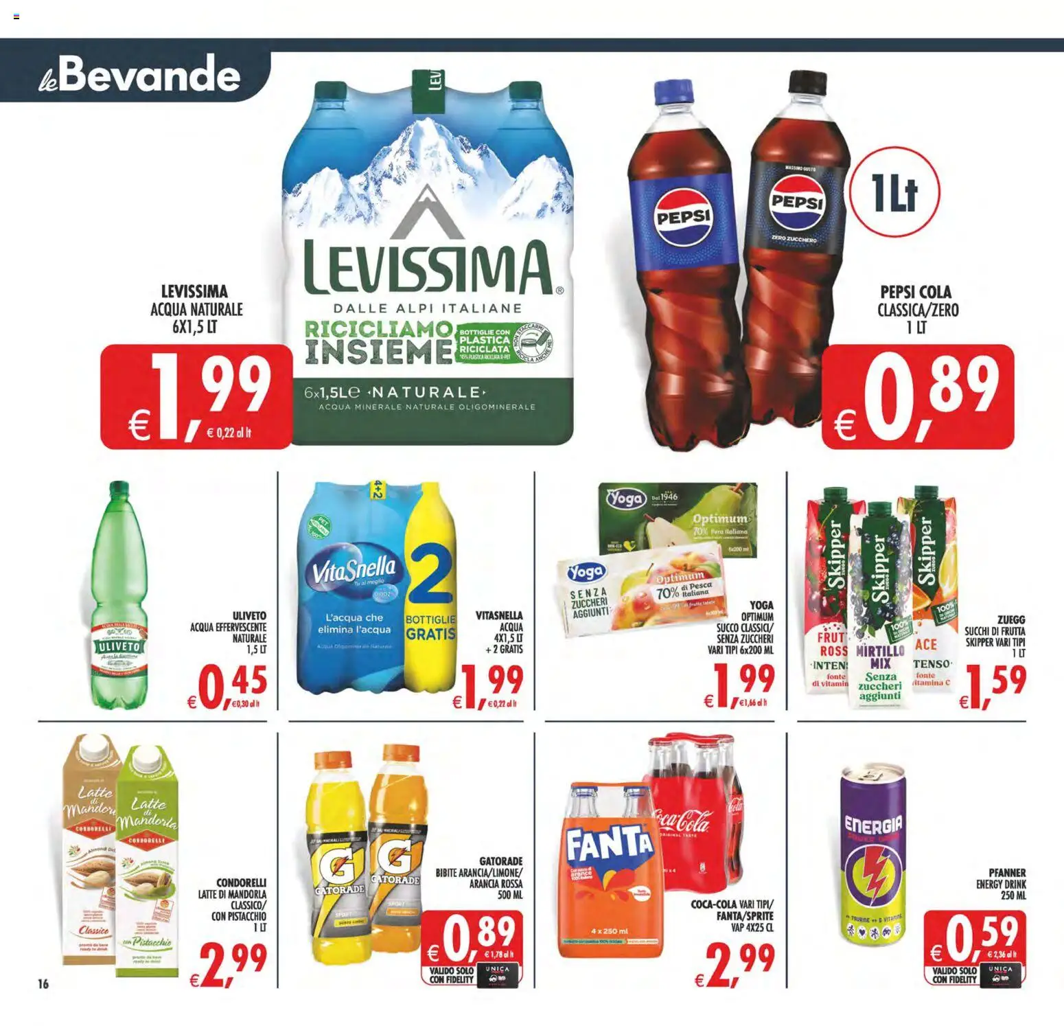 Volantino Decò del 08.05.2026 | Pagina: 20 | Prodotti: Succo, Frutta, Fanta, Acqua minerale