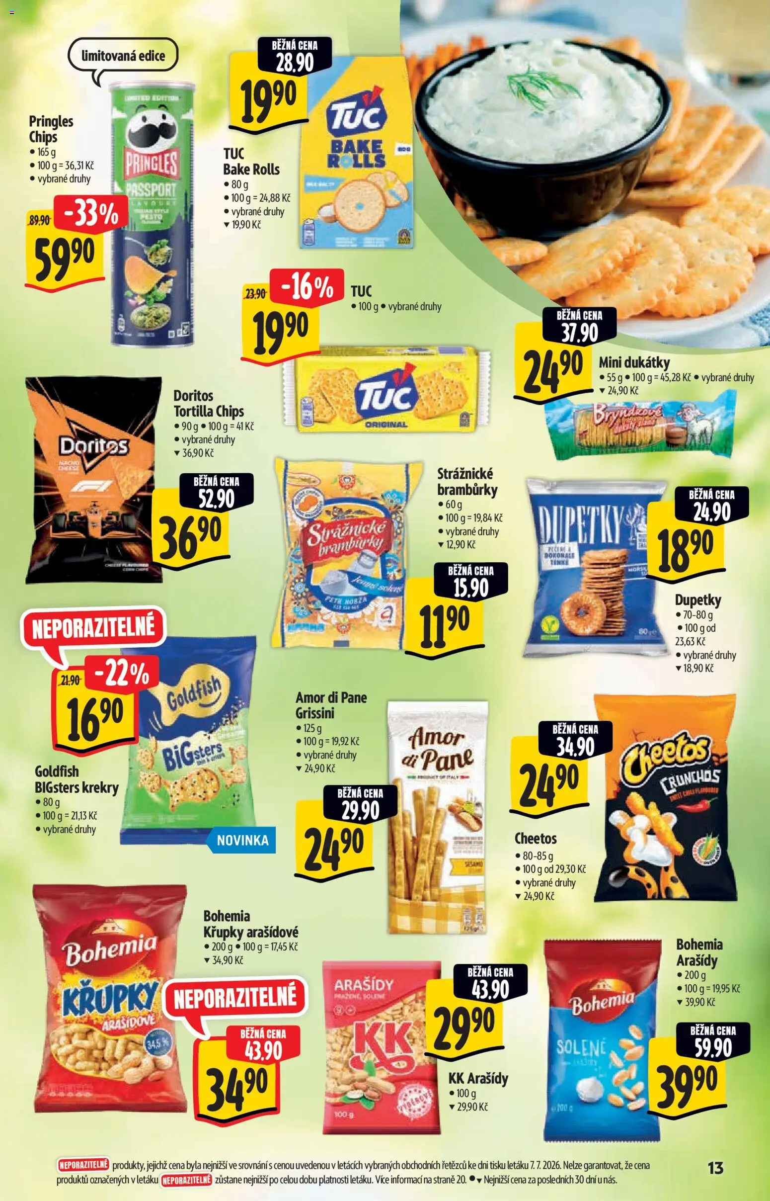 Albert katalog - Hypermarket od 15.07.2026 | Strana: 13 | Produkty: Doritos, Grissini, Cheetos, Tortilla