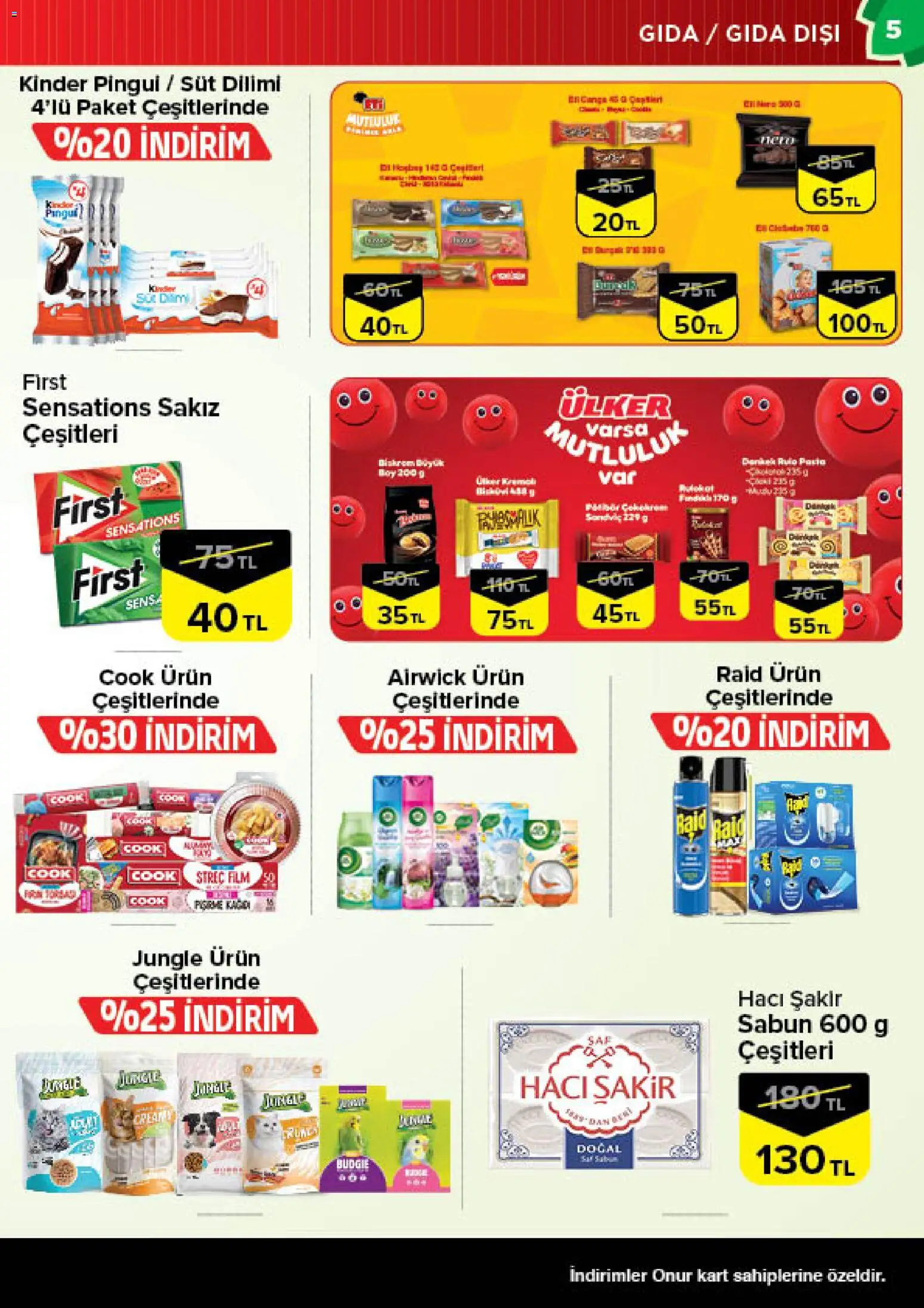 Onur Market Katalog - 28 Temmuz 2026 tarihinden itibaren geçerlidir | Sayfa: 5