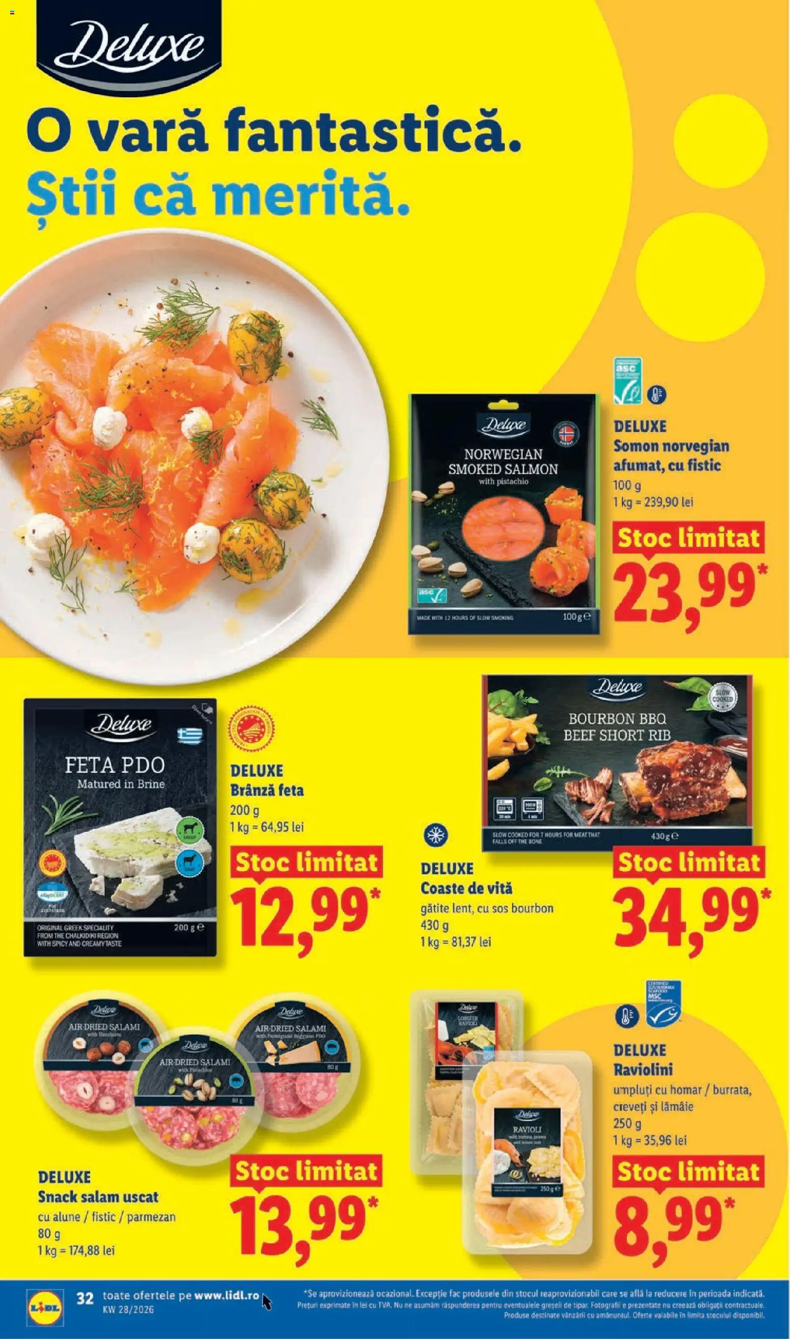 Noul catalog Lidl – valabil de la 06.07.2026 | Pagină: 32 | Produse: Alune, Bourbon, Sos, Parmezan