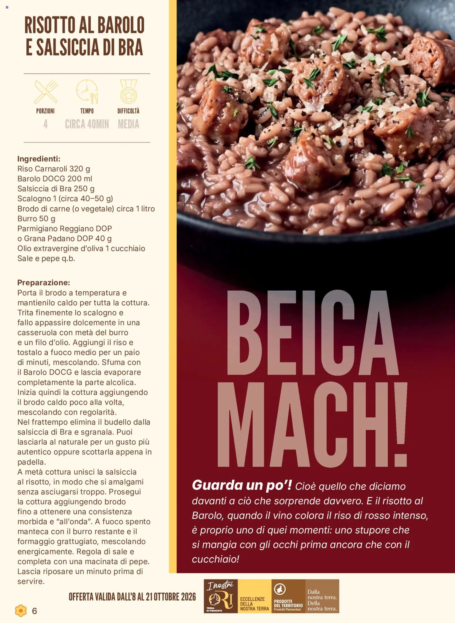 Volantino Conad del 08/10/2026 | Pagina: 6 | Prodotti: Porta, Formaggio, Ingredienti, Casseruola
