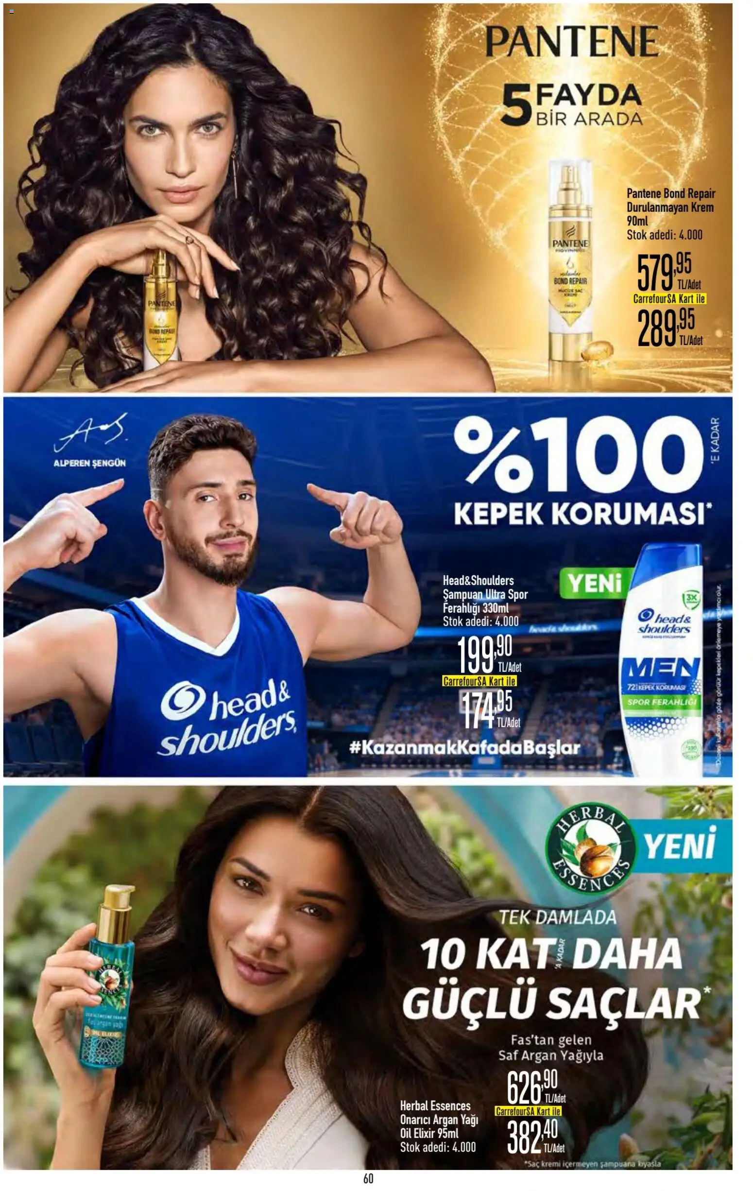 CarrefourSA - Katalog Gurme - 20 Ağustos 2026 tarihinden itibaren geçerlidir | Sayfa: 60 | Ürünler: Şampuan, Krem