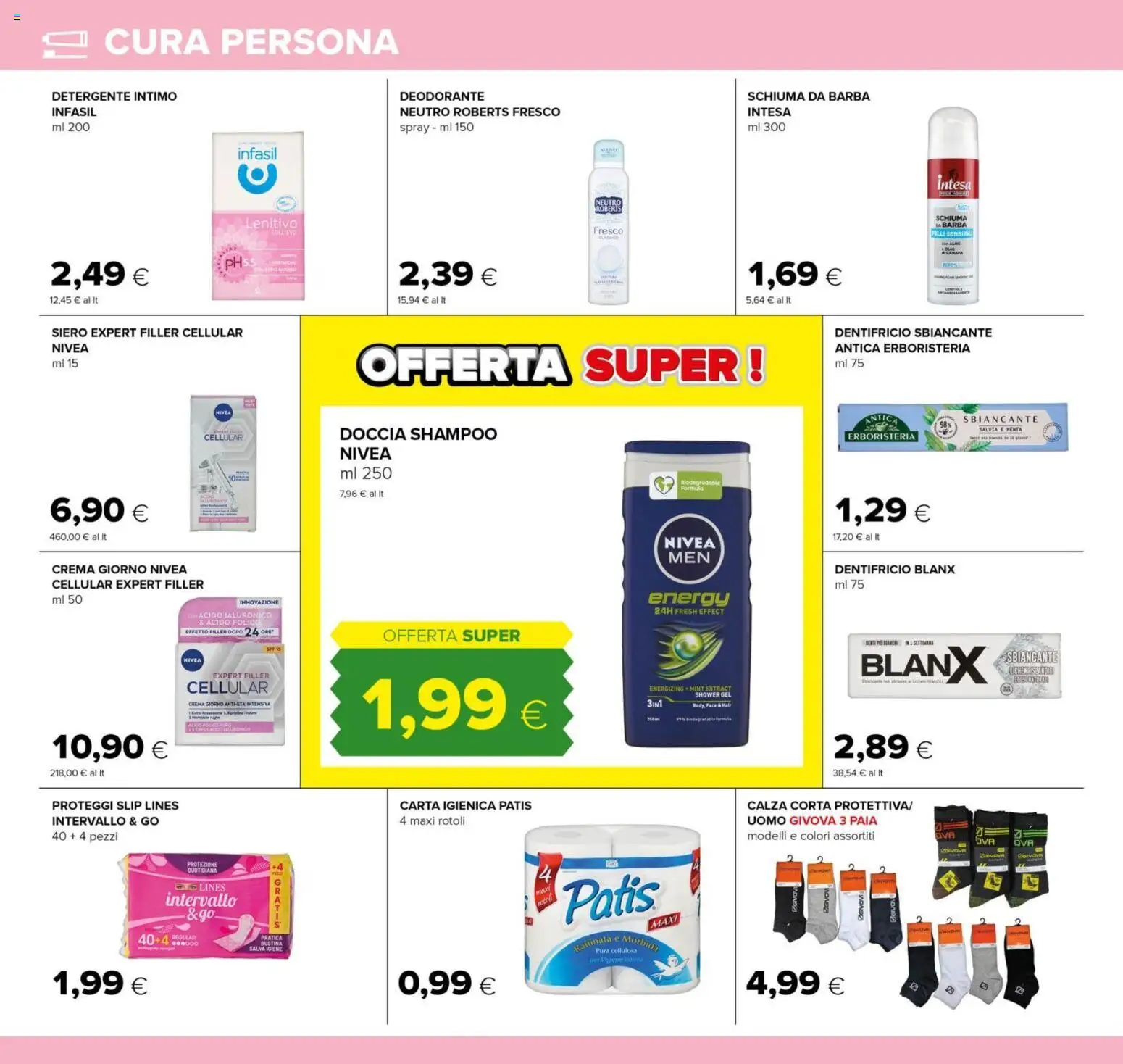 Volantino Tigre del 25/09/2026 | Pagina: 22 | Prodotti: Schiuma da barba, Deodorante, Proteggi slip, Doccia