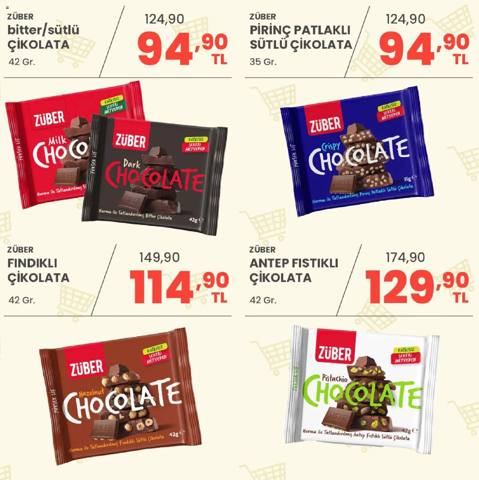 Sarıyer Katalog - 02 Ekim 2026 tarihinden itibaren geçerlidir | Sayfa: 30 | Ürünler: Çikolata, Pirinç, Hurma