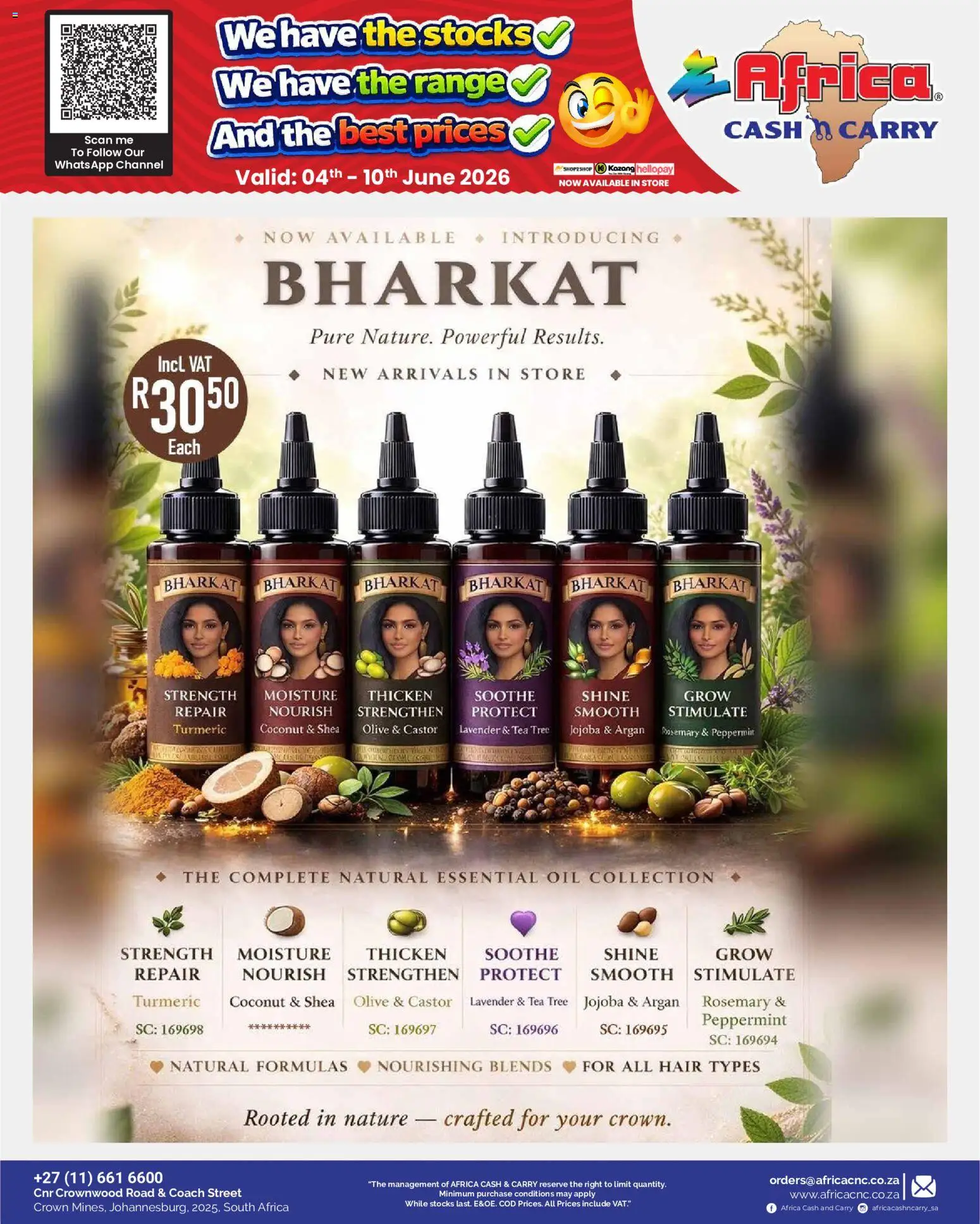 New Africa Cash & Carry catalogue – valid from 04.06.2026 | Page: 52 | Products: Oil, Tea