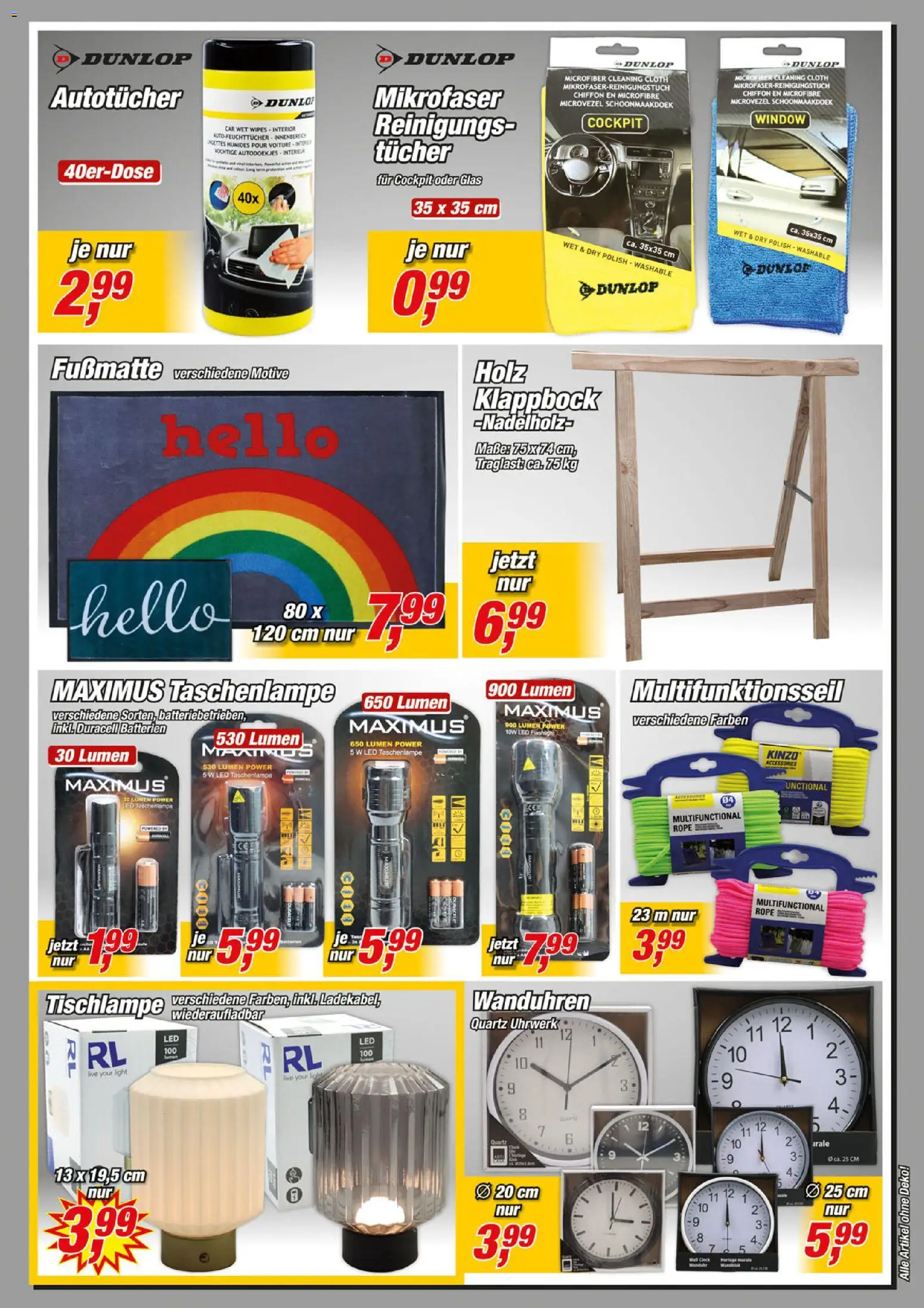 Posten Börse Prospekt – gültig ab 22.08.2026 | Seite: 7 | Produkte: Batterien, Fußmatte
