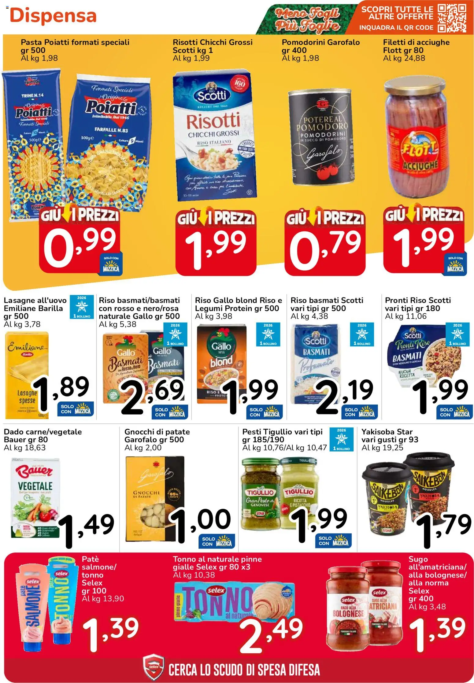 Volantino Famila del 15/10/2026 | Pagina: 31 | Prodotti: Patate, Tonno al naturale, Ricotta, Gnocchi di patate